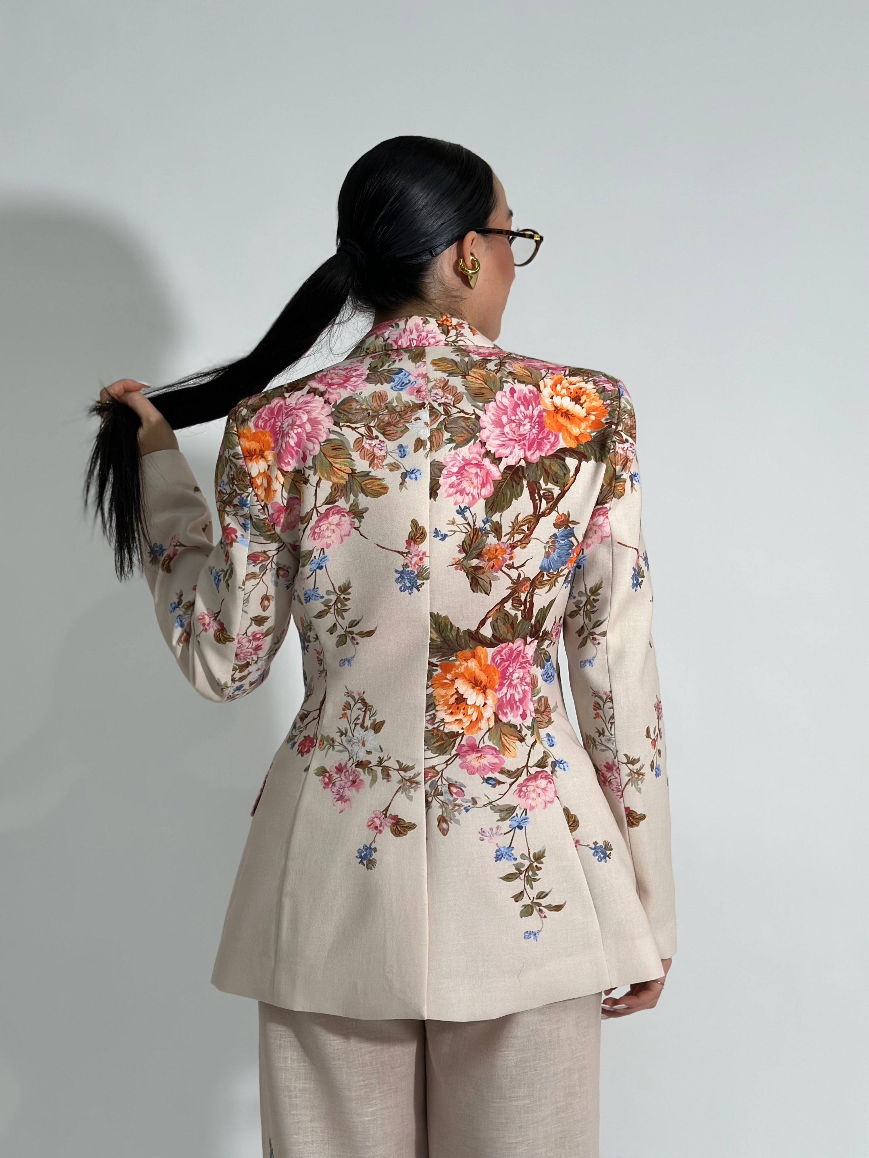 Giacca fiori 5417