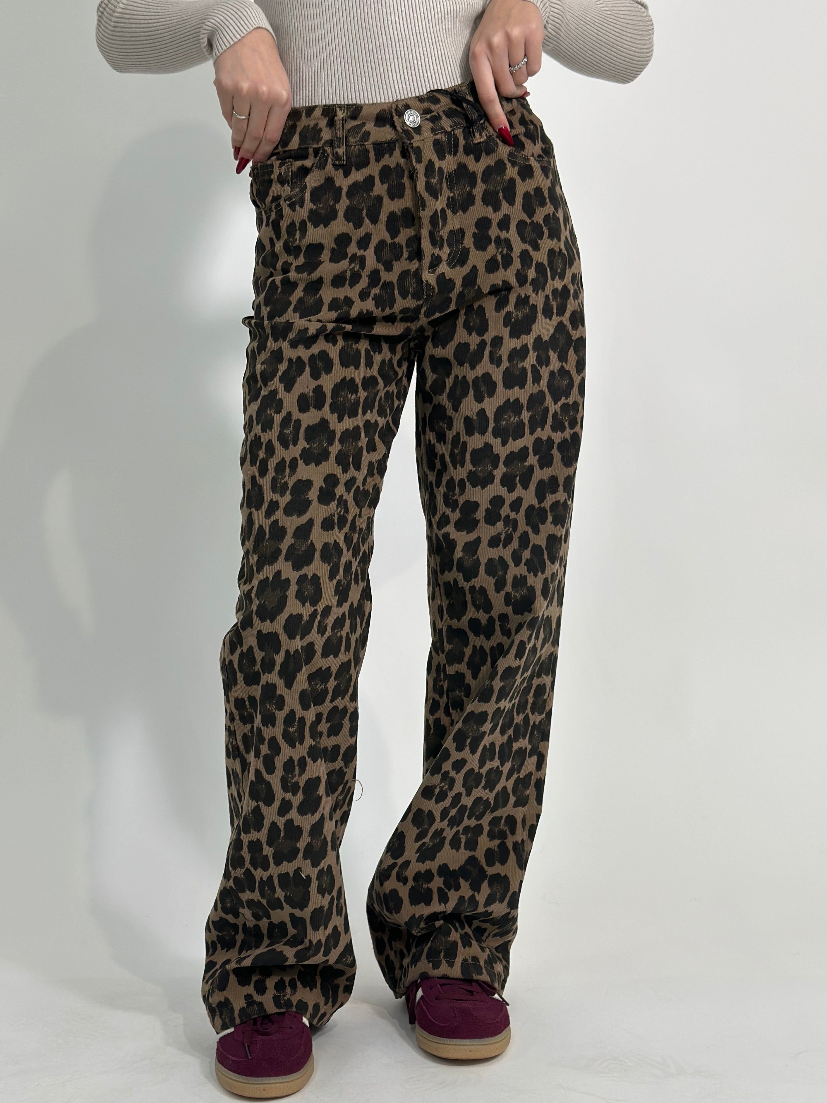 Jeans animalier T499