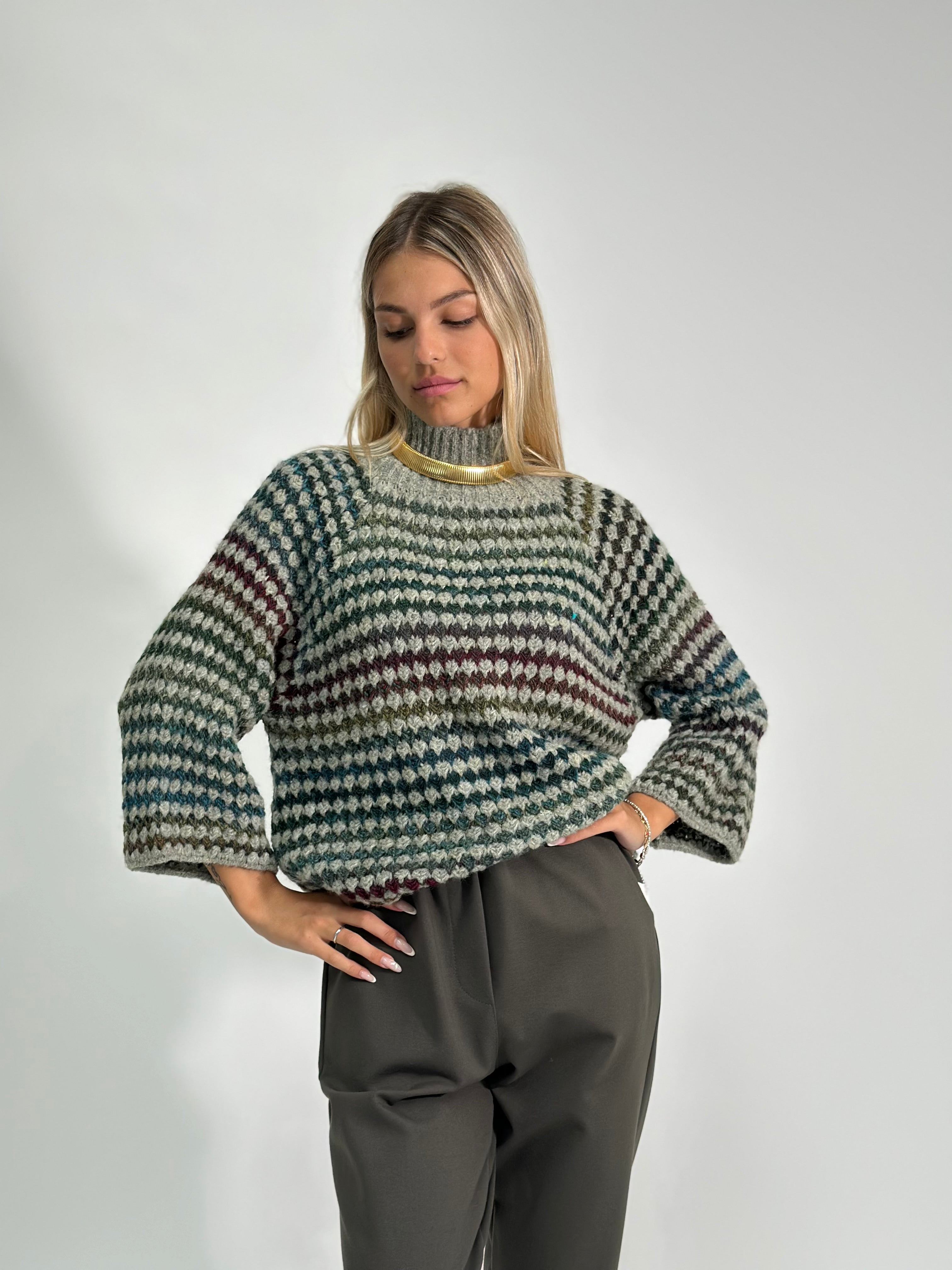 Maglia jacquard 25453