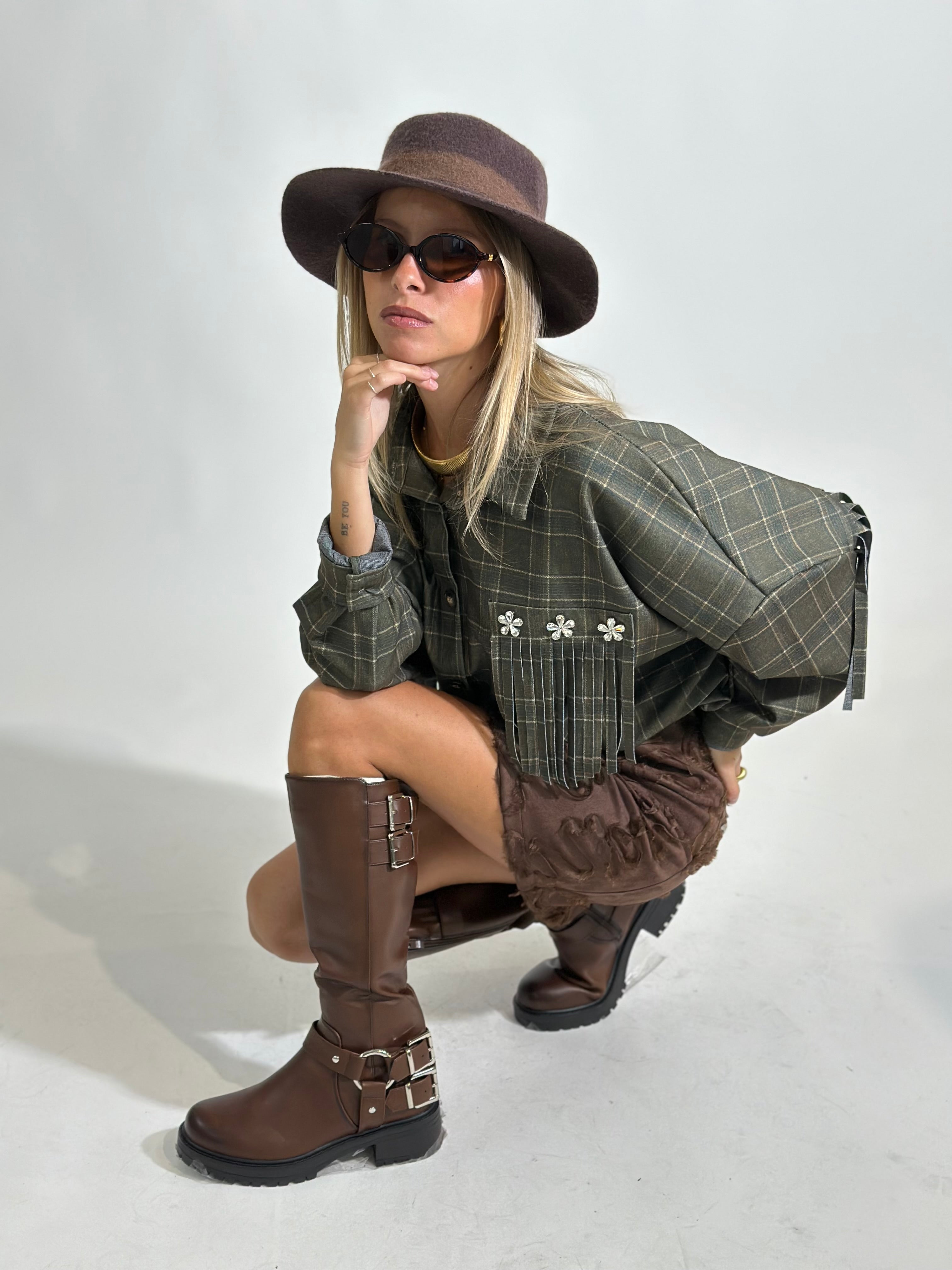 Camicia madras 7814 VERDE