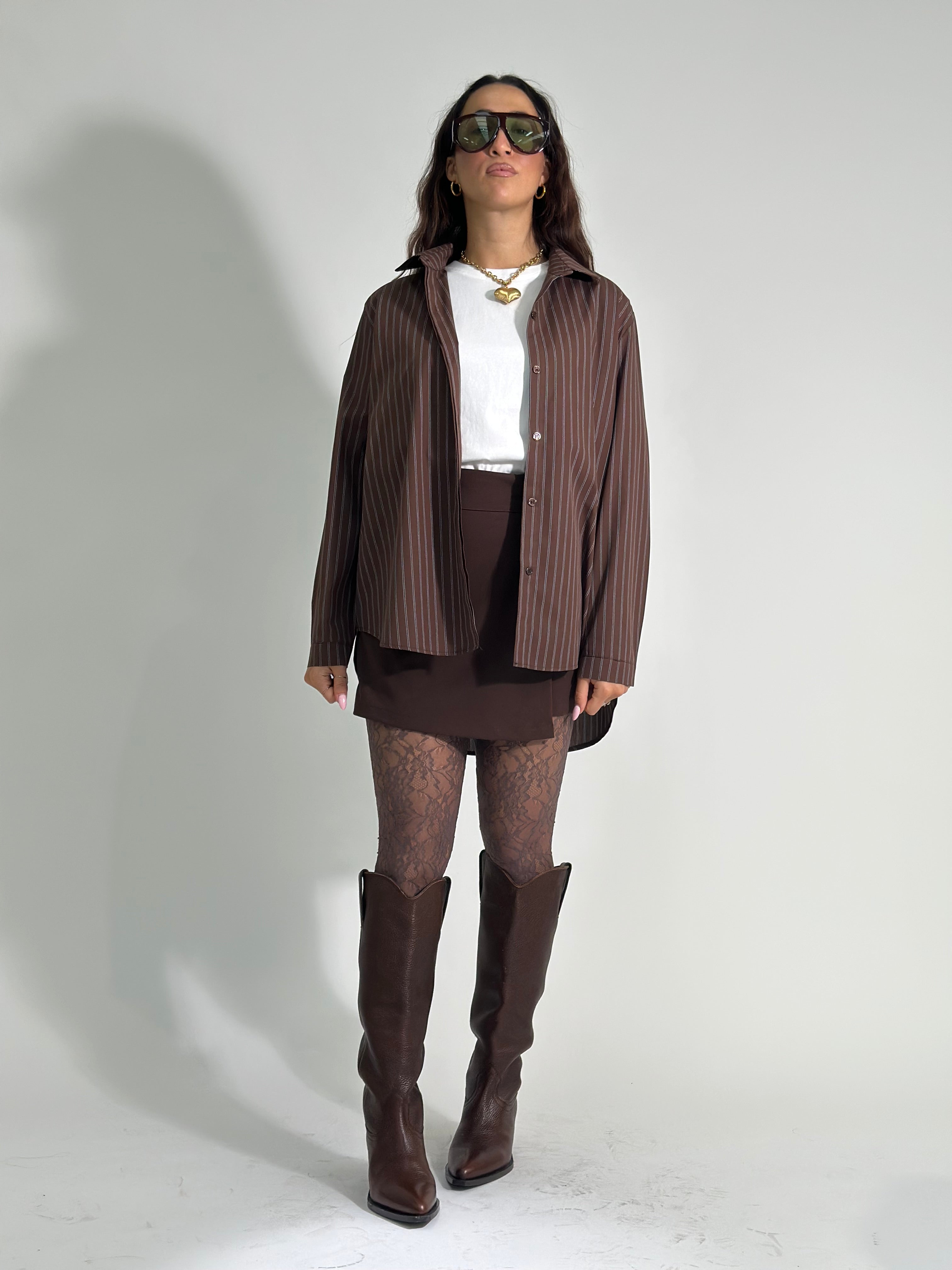 Camicia riga 50320 MORO