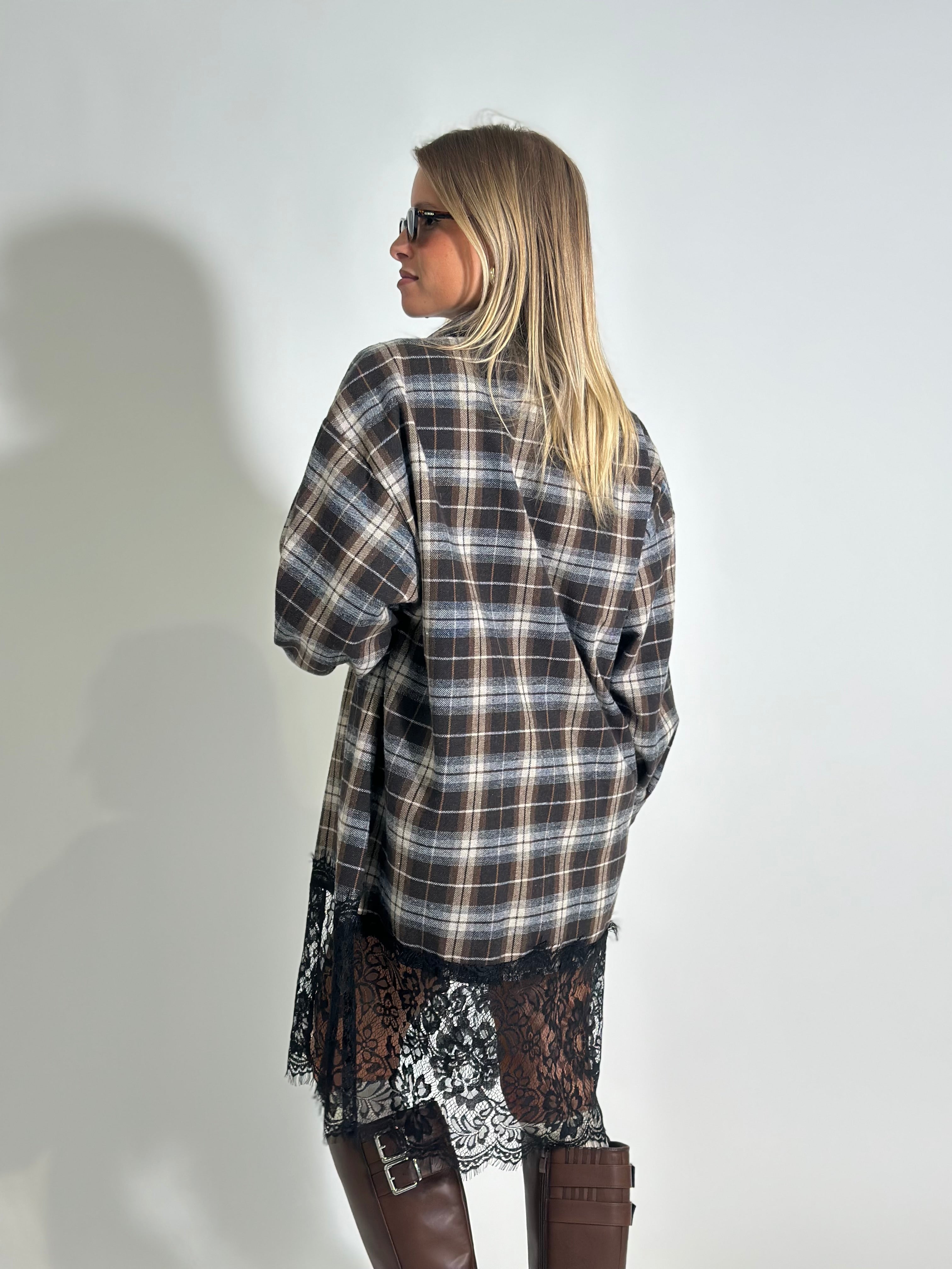 Camicia maxi check 6777