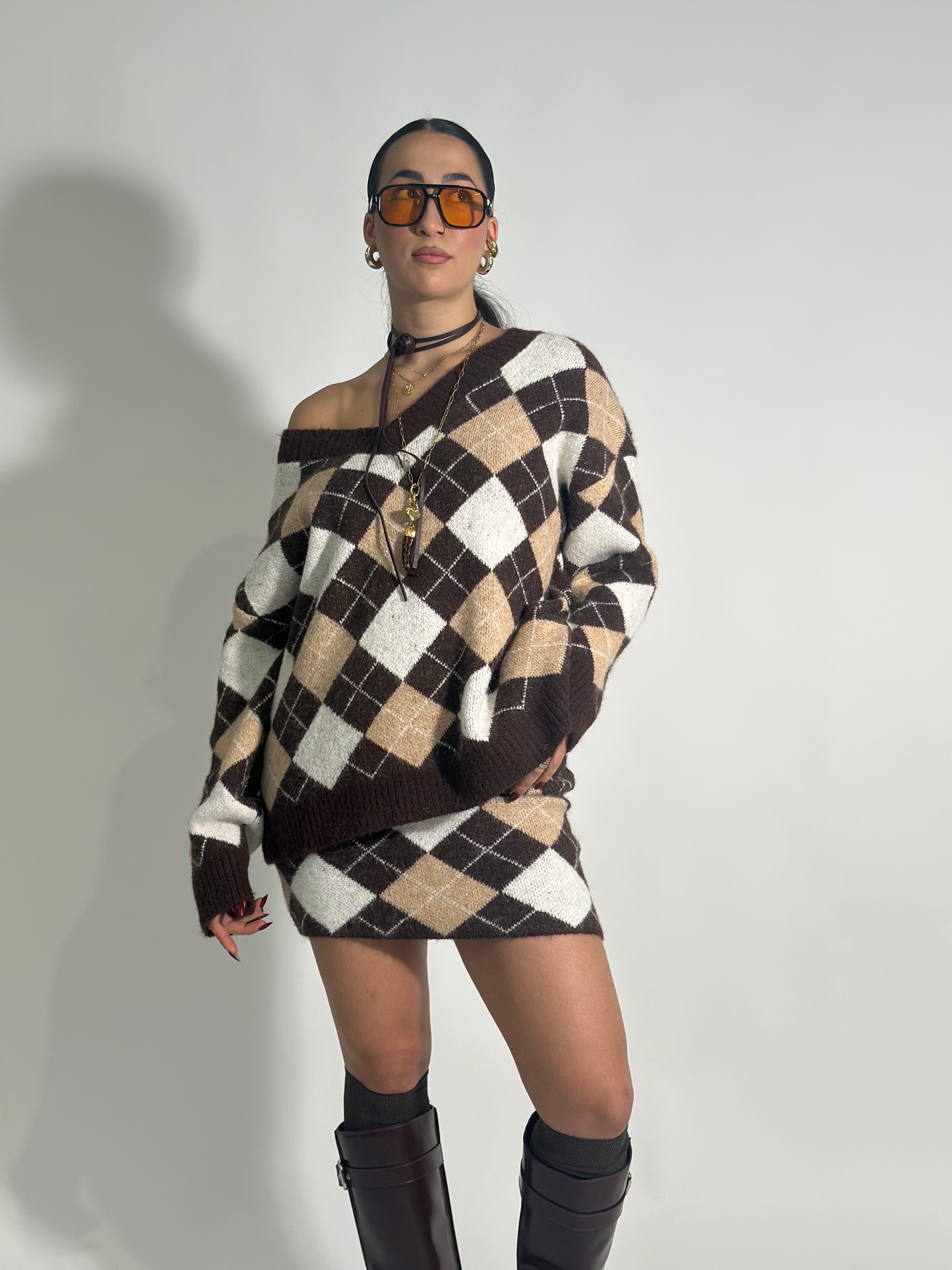 Completo rombi 2595 MORO