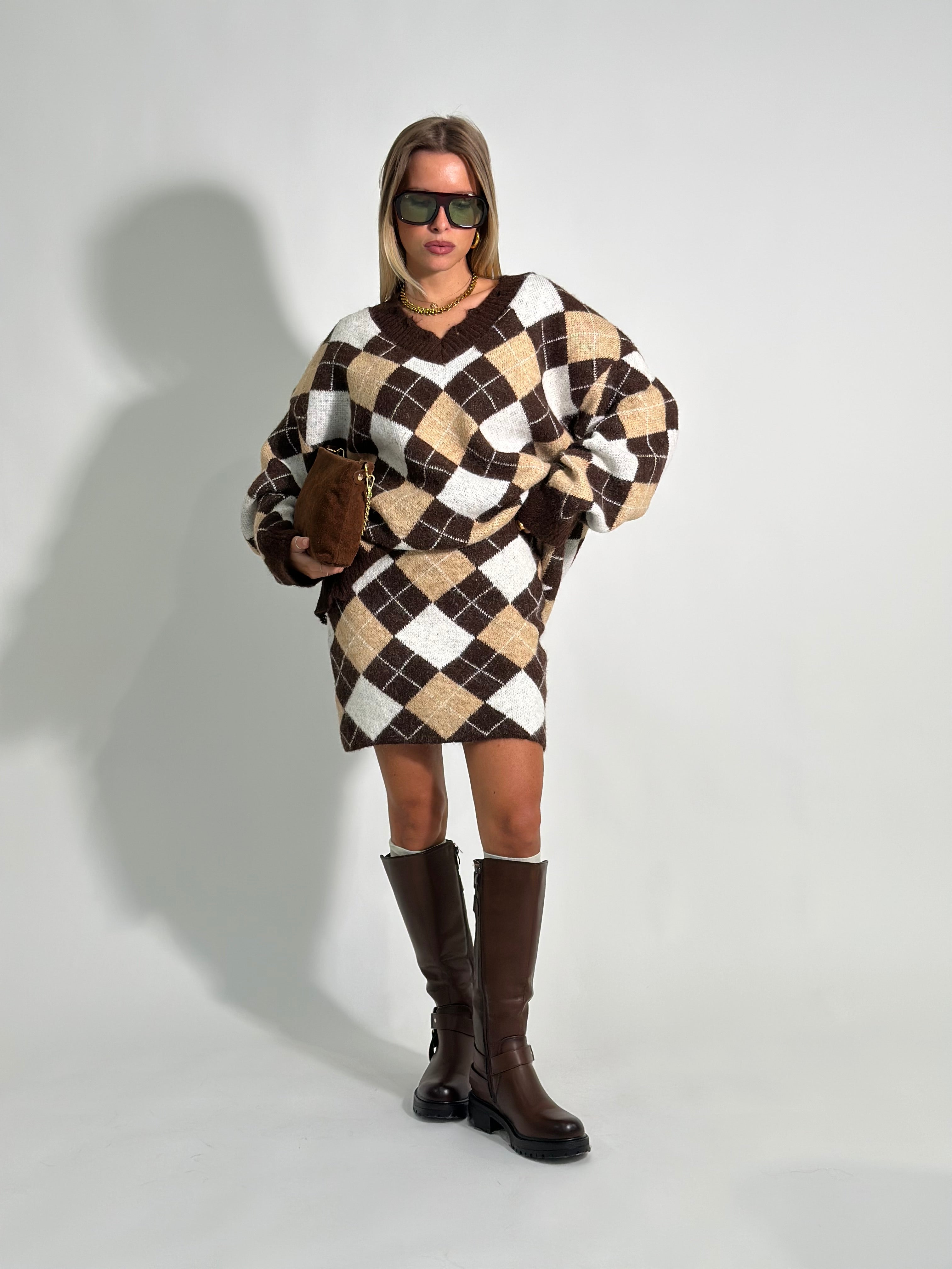 Completo rombi 2595 MORO