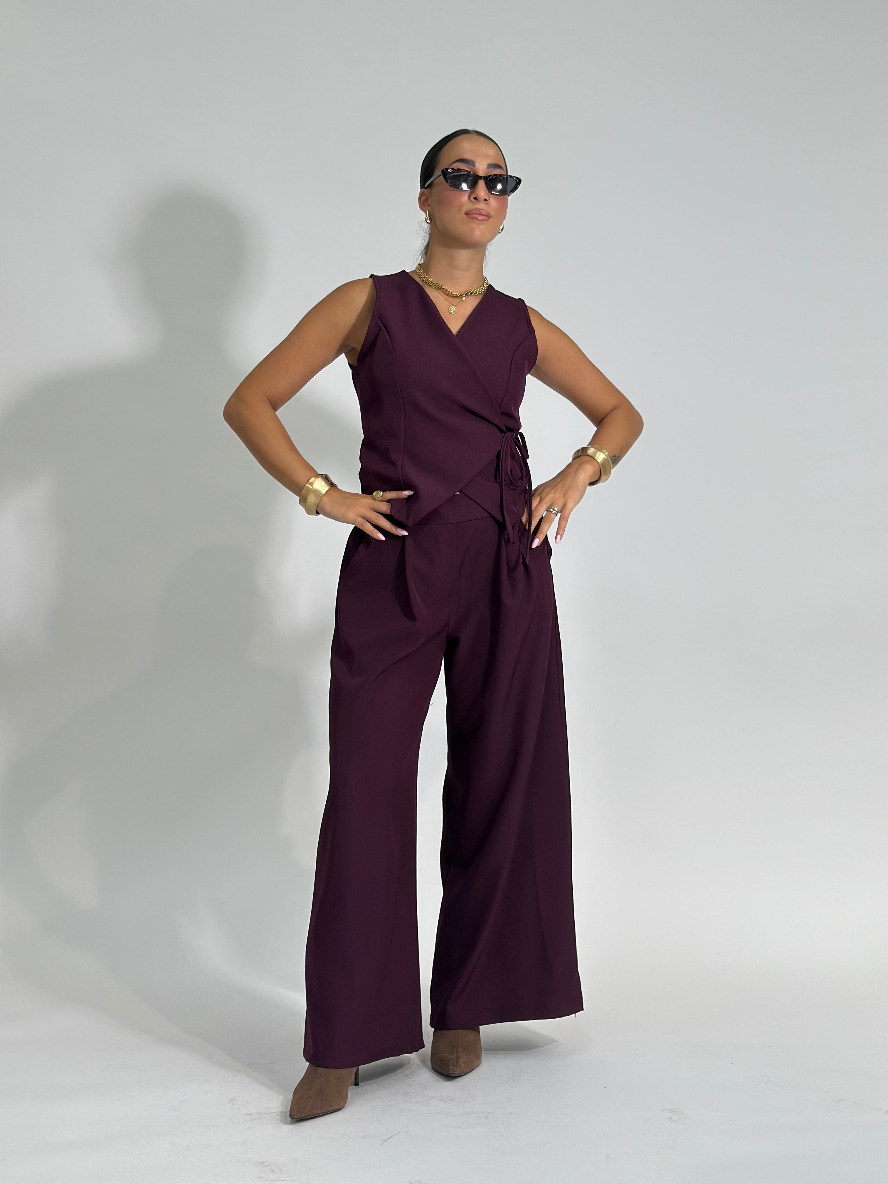 Completo gilet 5181 BURGUNDY