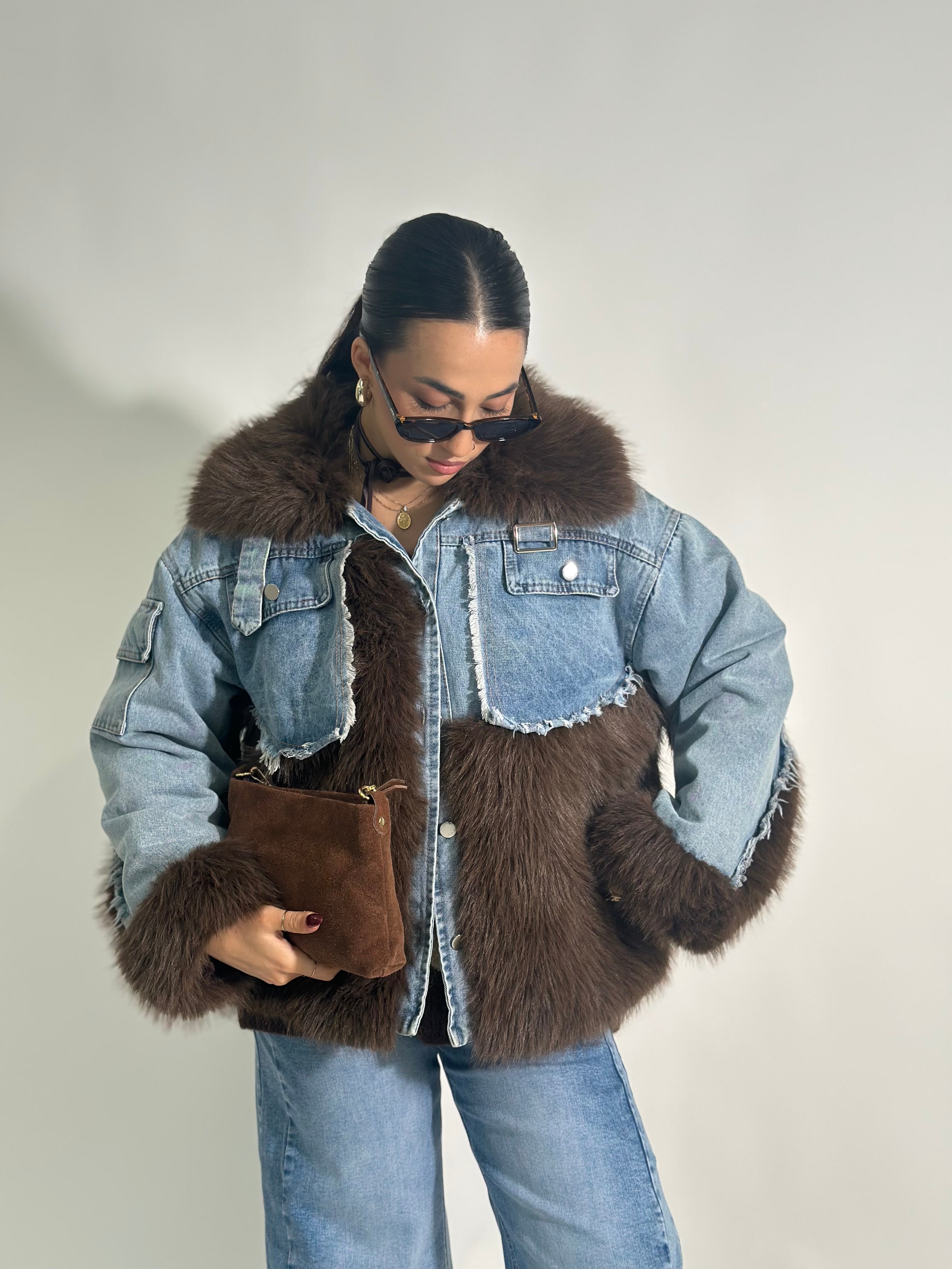 Giaccone denim Q0031