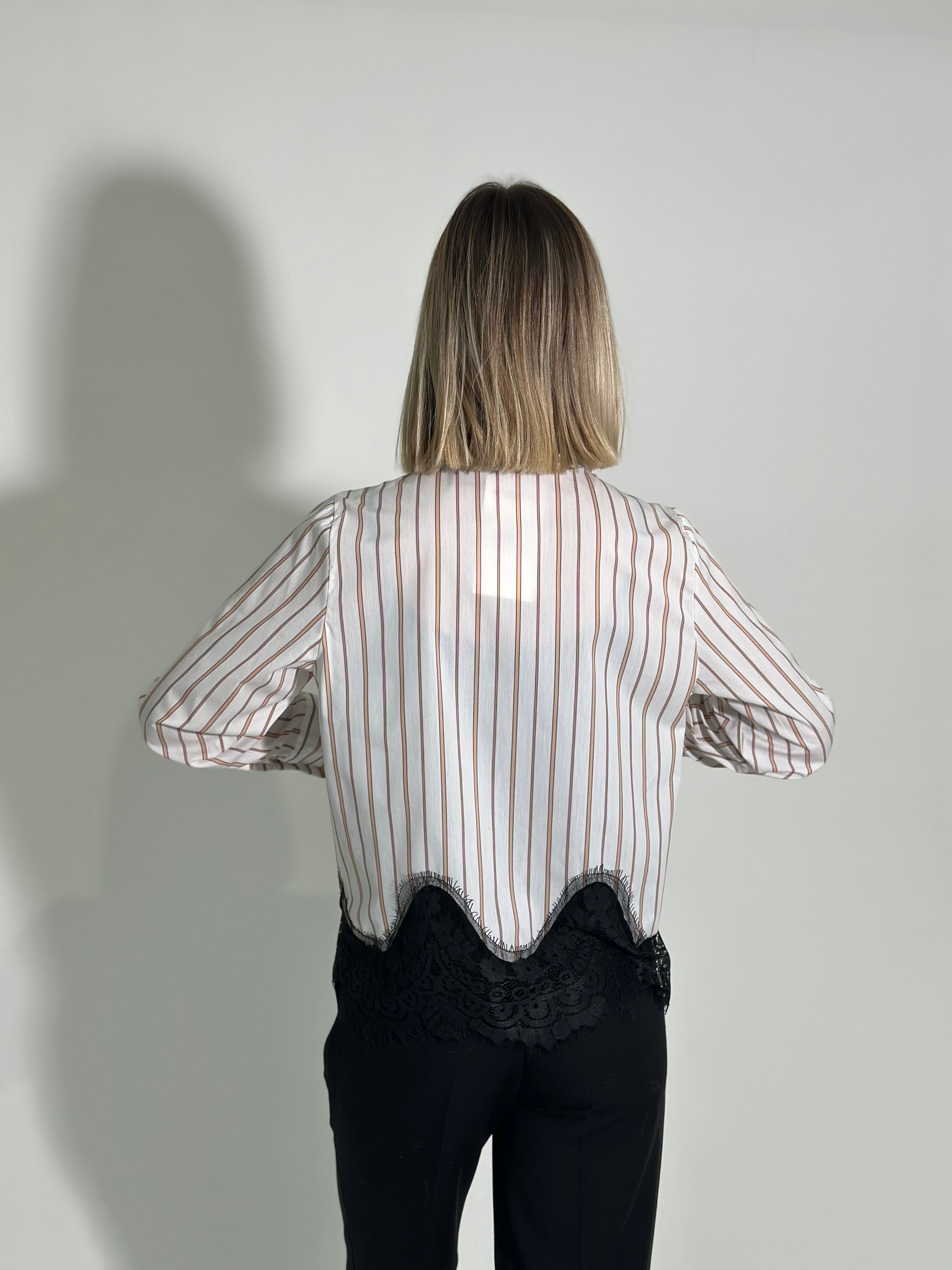 Camicia bastoncino pizzo 4793