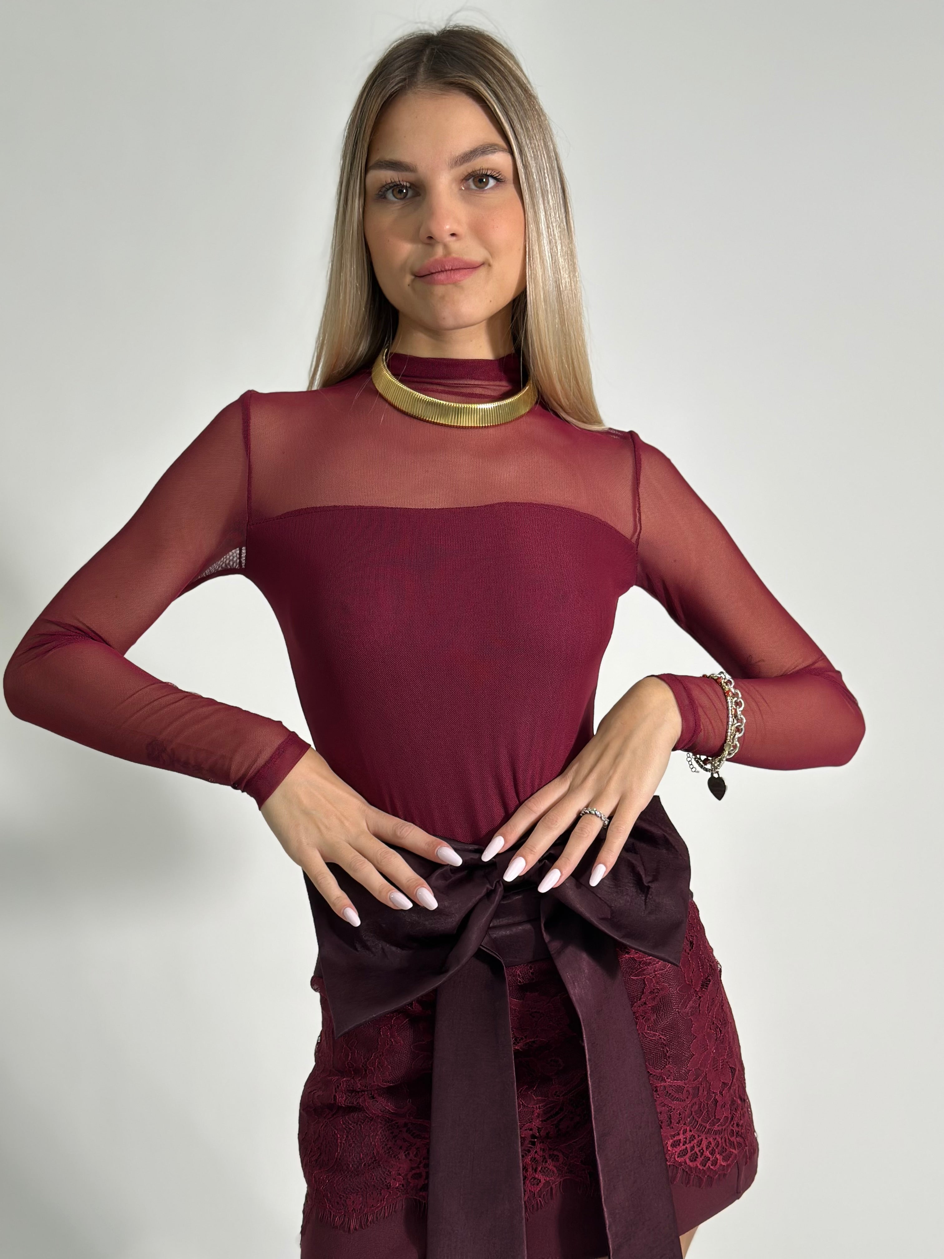 Body tulle 0017 BURGUNDY