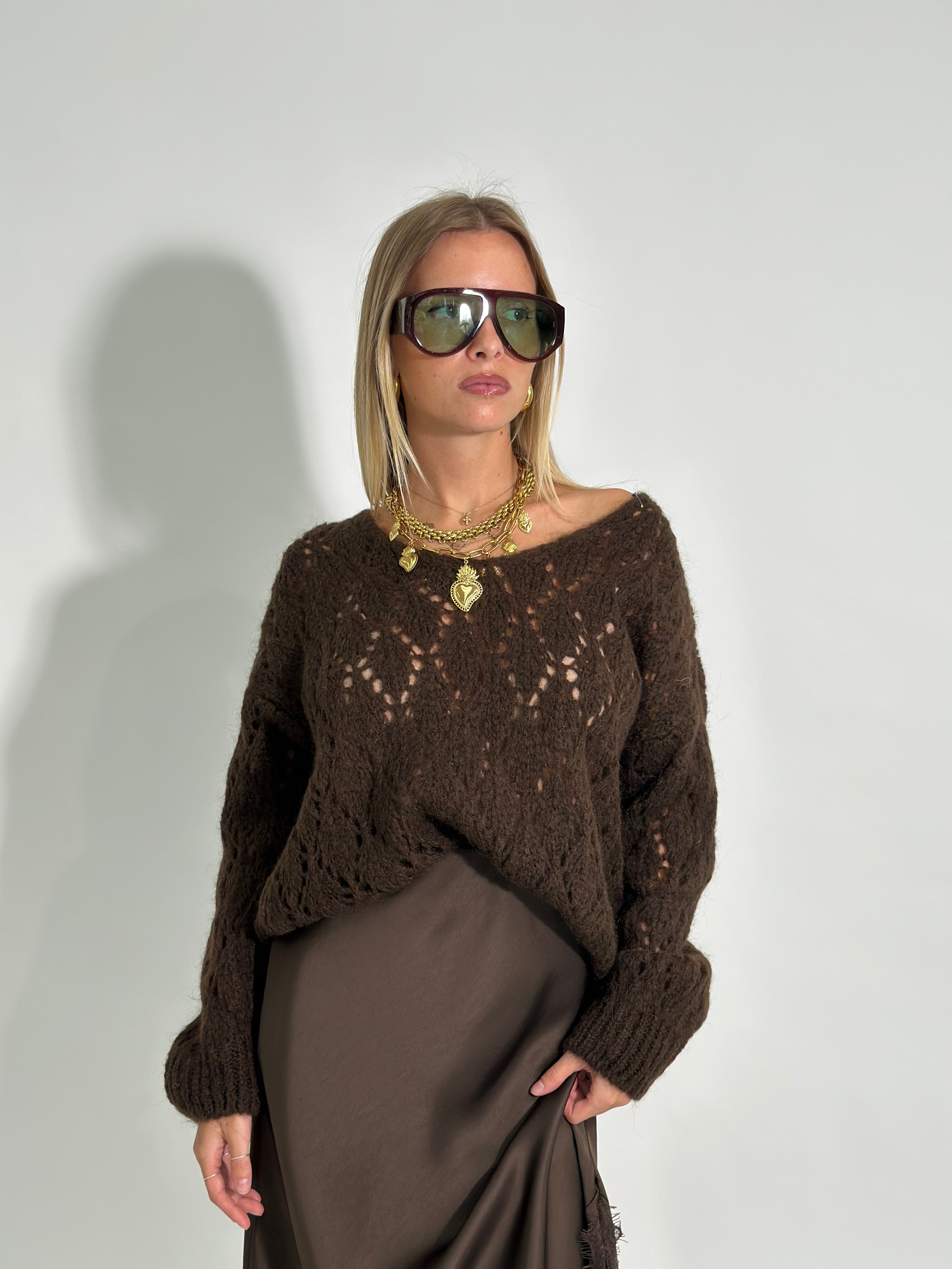 Maglia mohair 3191 MORO
