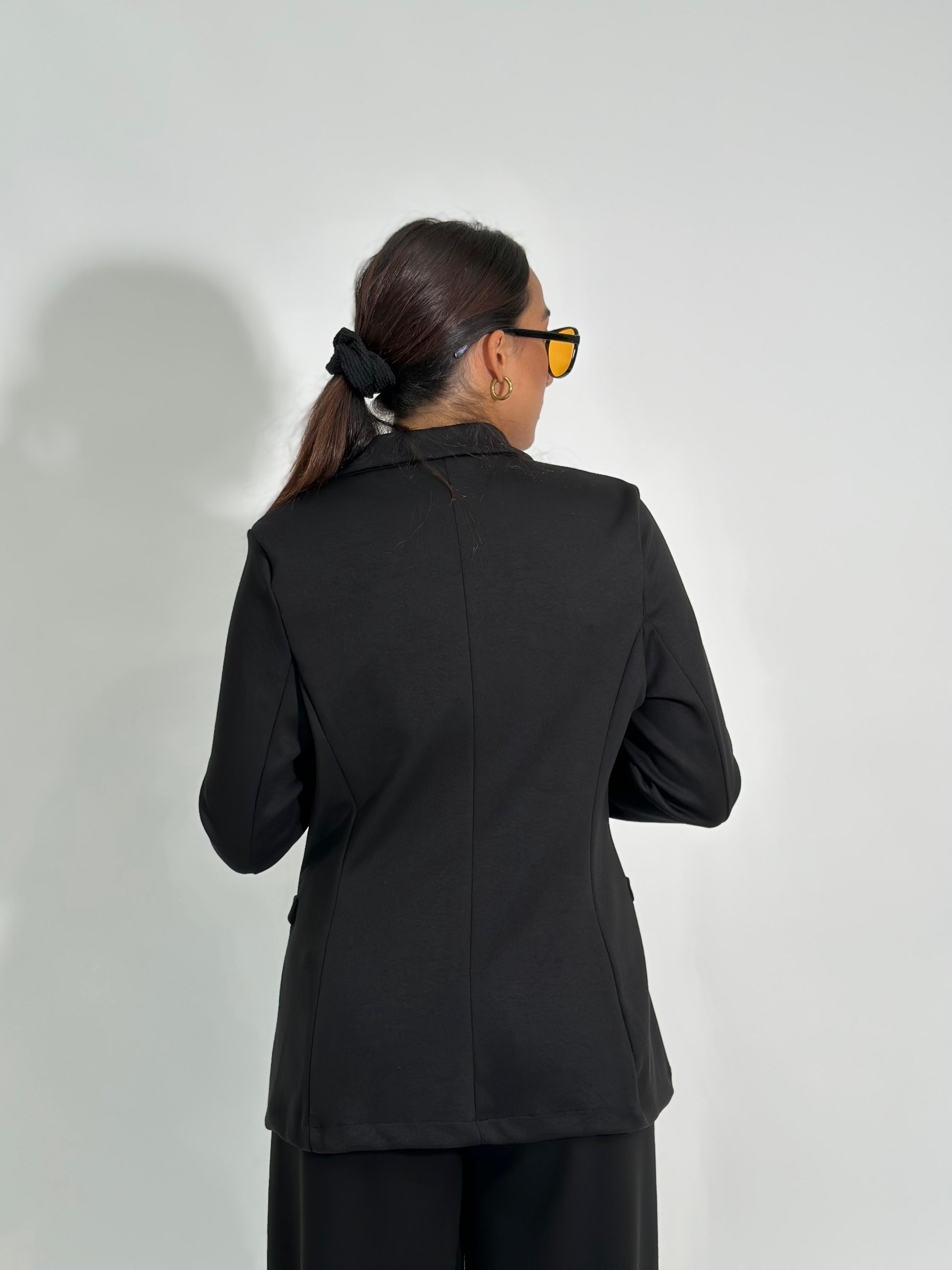 Giacca viscosa 27435 NERO