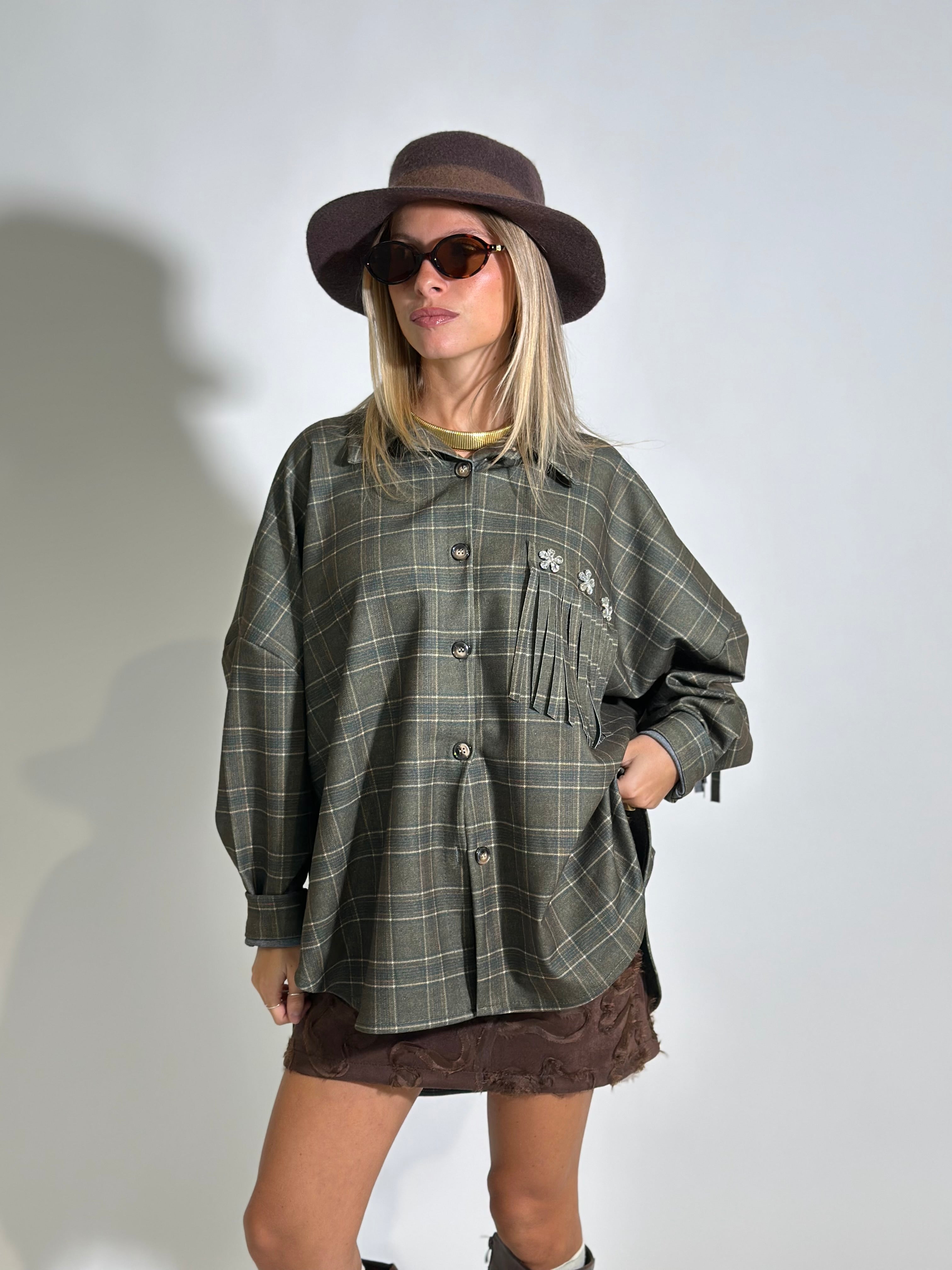 Camicia madras 7814 VERDE