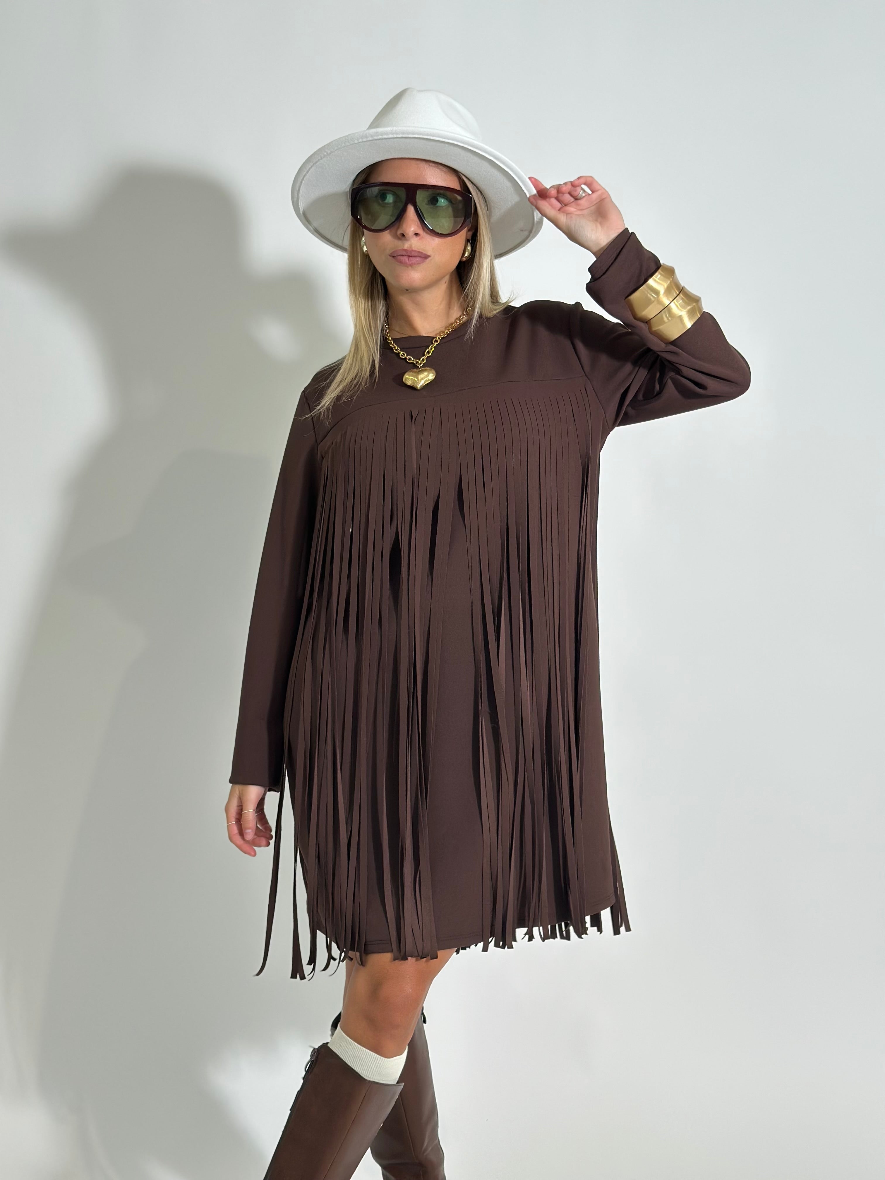 Abito frange 55808 MORO