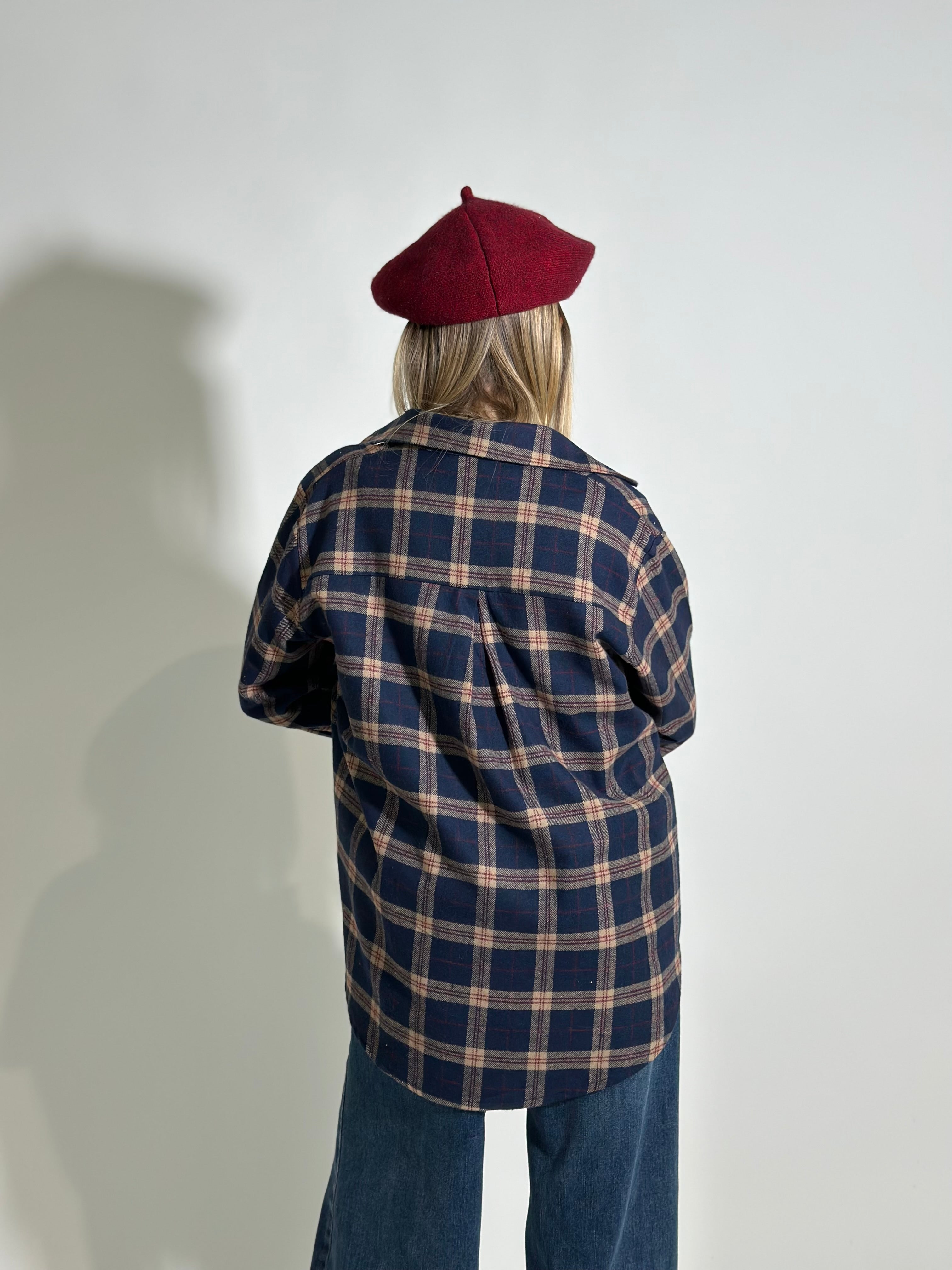 Camicia quadri strass A35