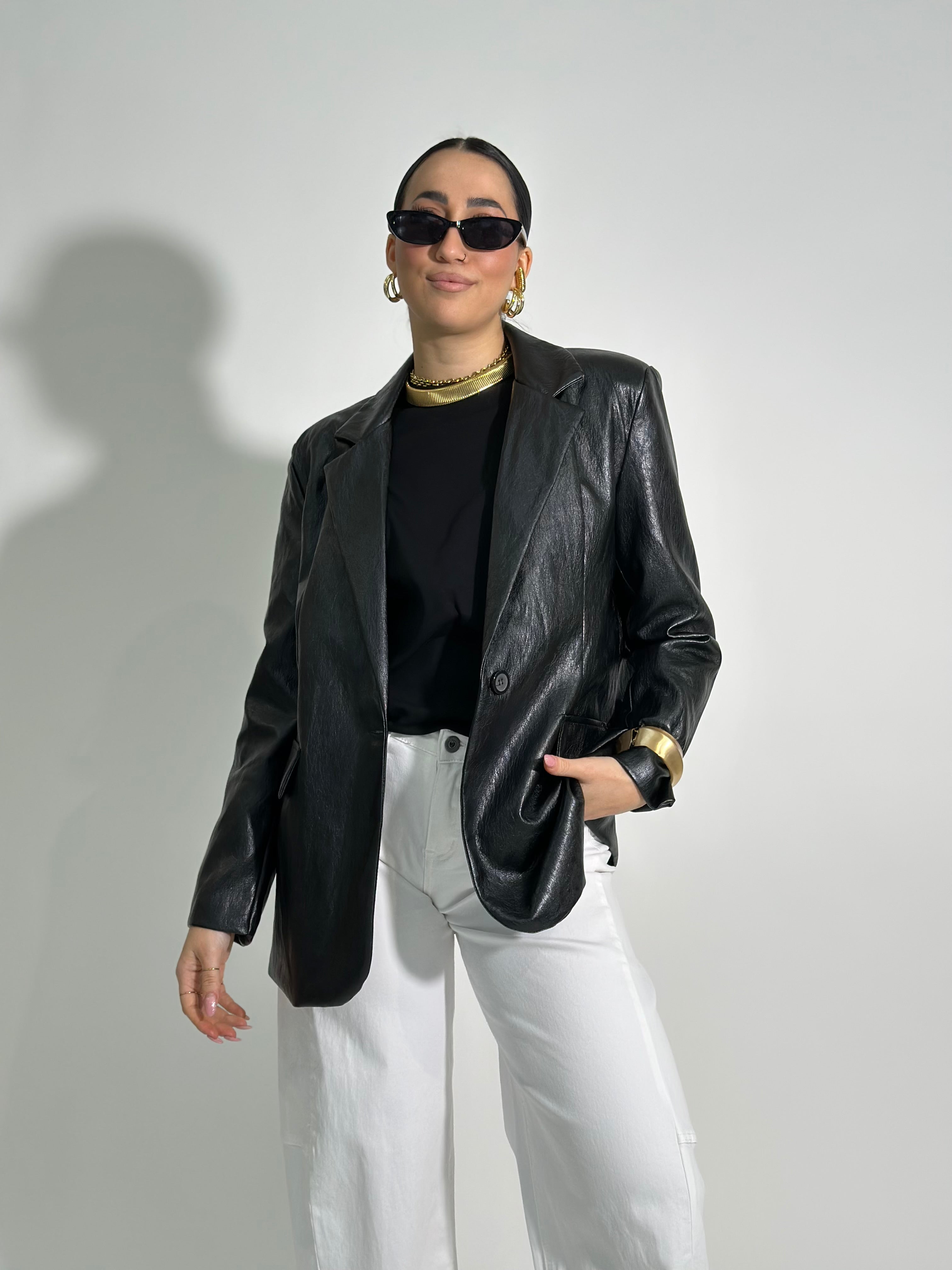 Giacca effetto stropicciato 19305