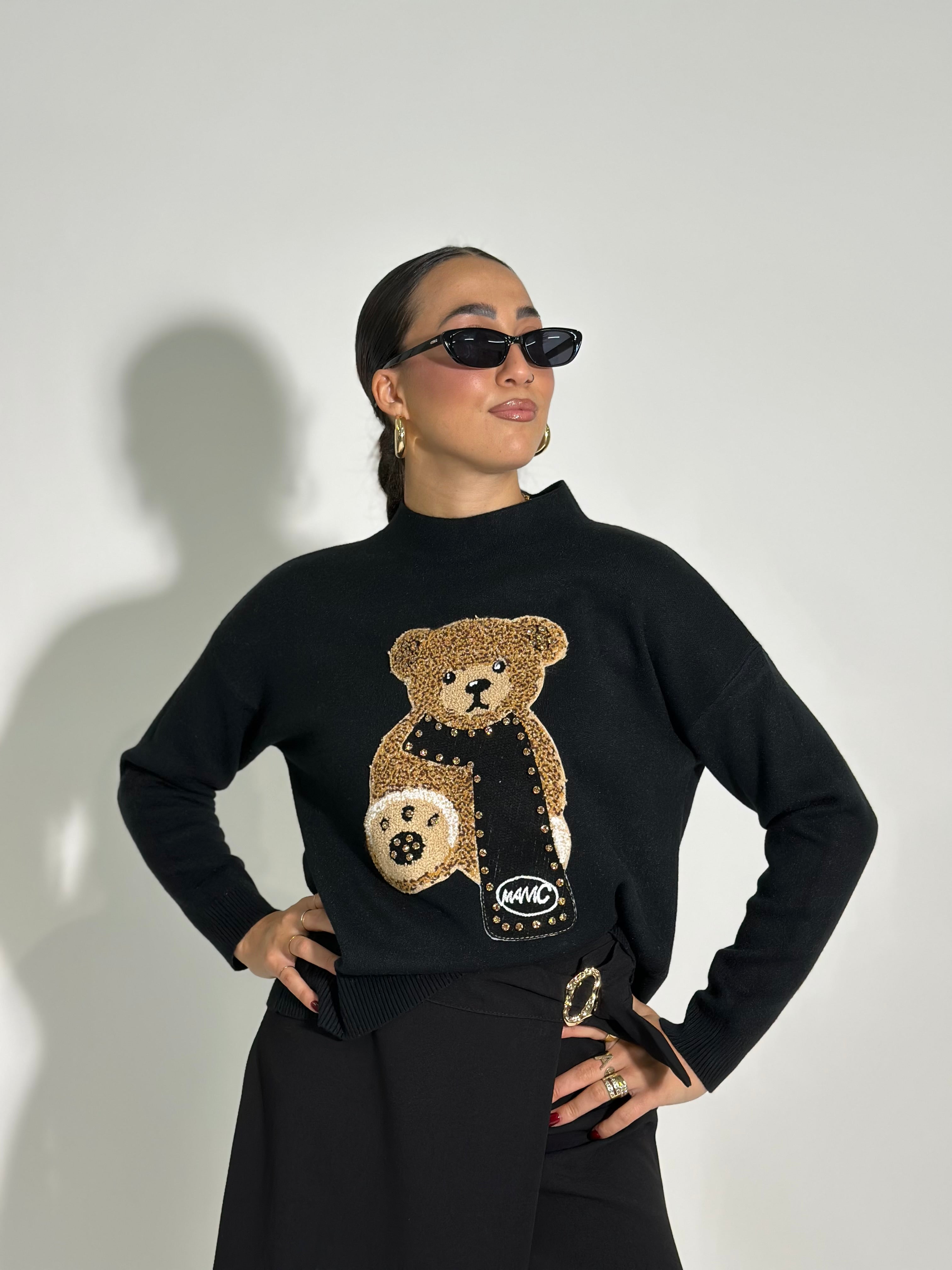 Maglia teddy sciarpa 8089