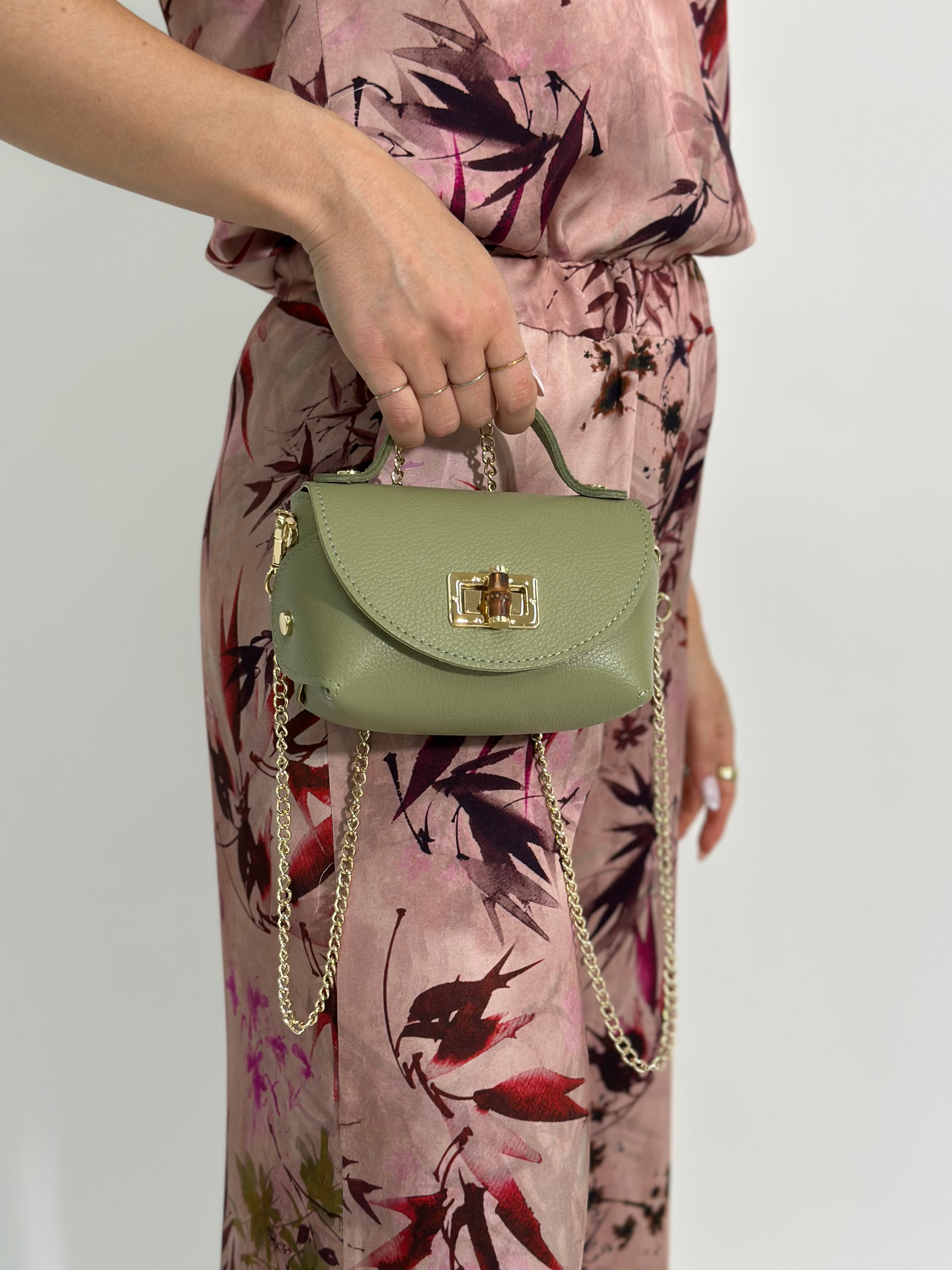 Borsa chiusura bamboo 1122 VERDE