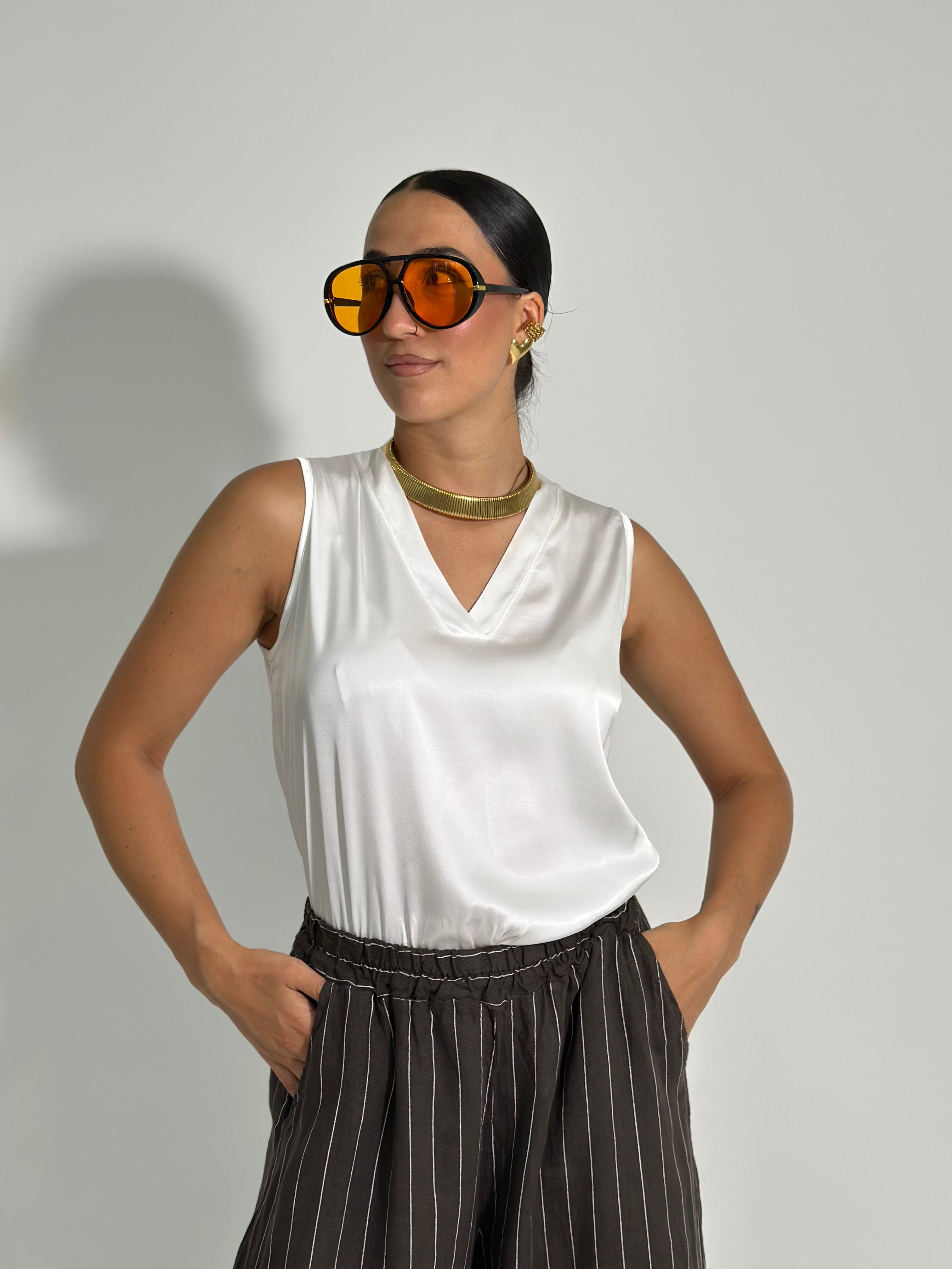 Maglia satin V 82209