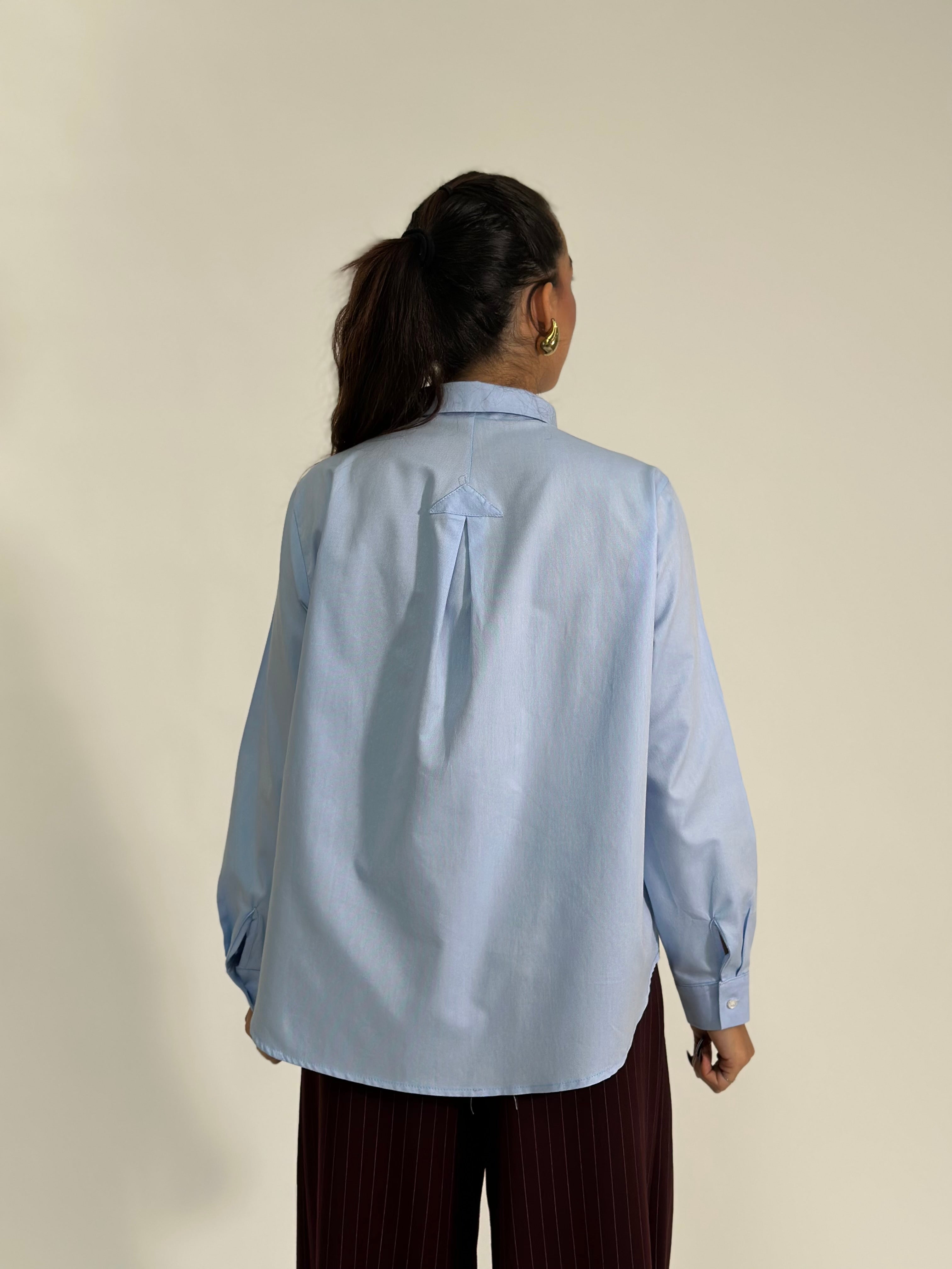 Camicia oxford 27595 AZZURRO