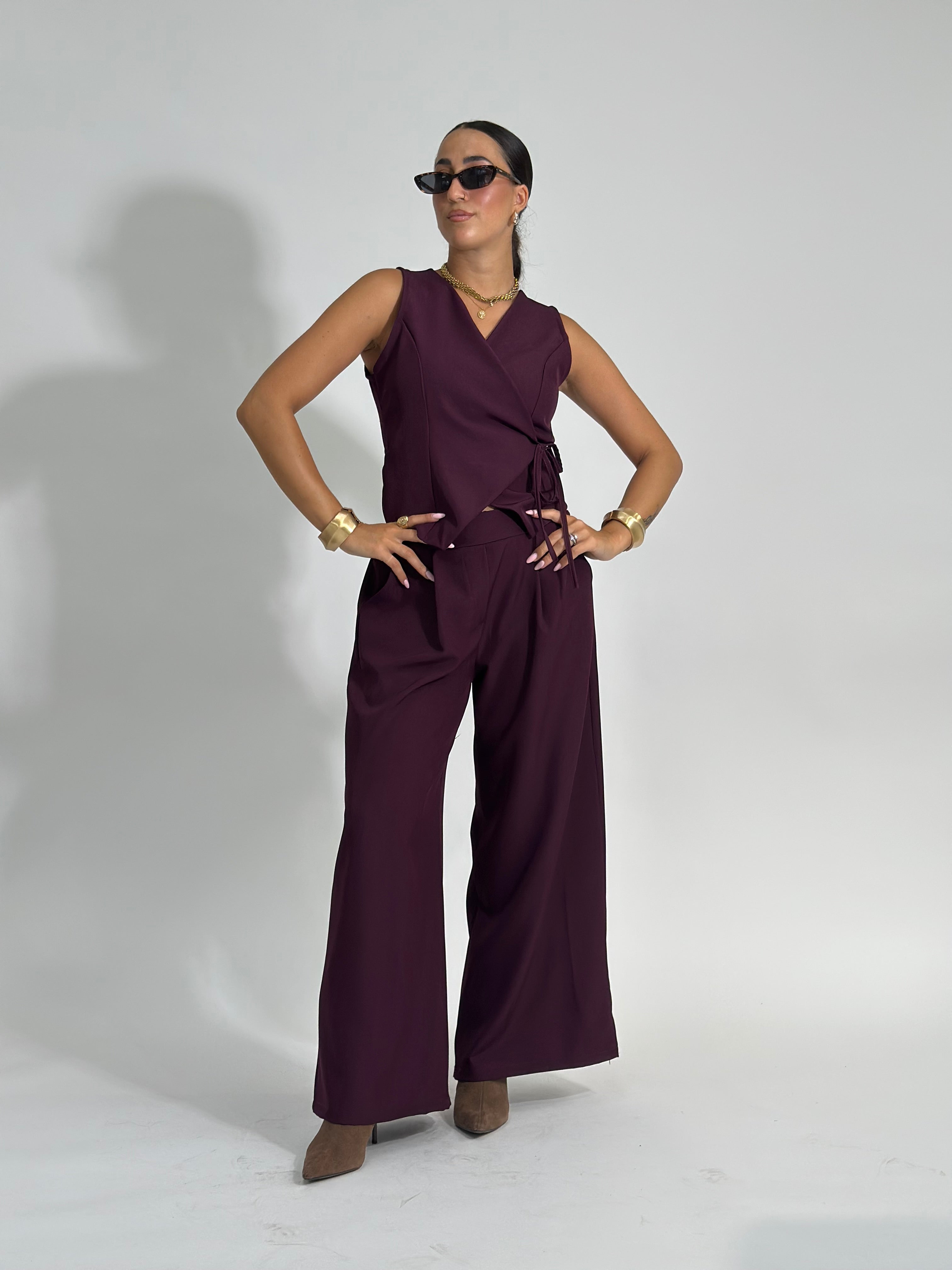 Completo gilet 5181 BURGUNDY