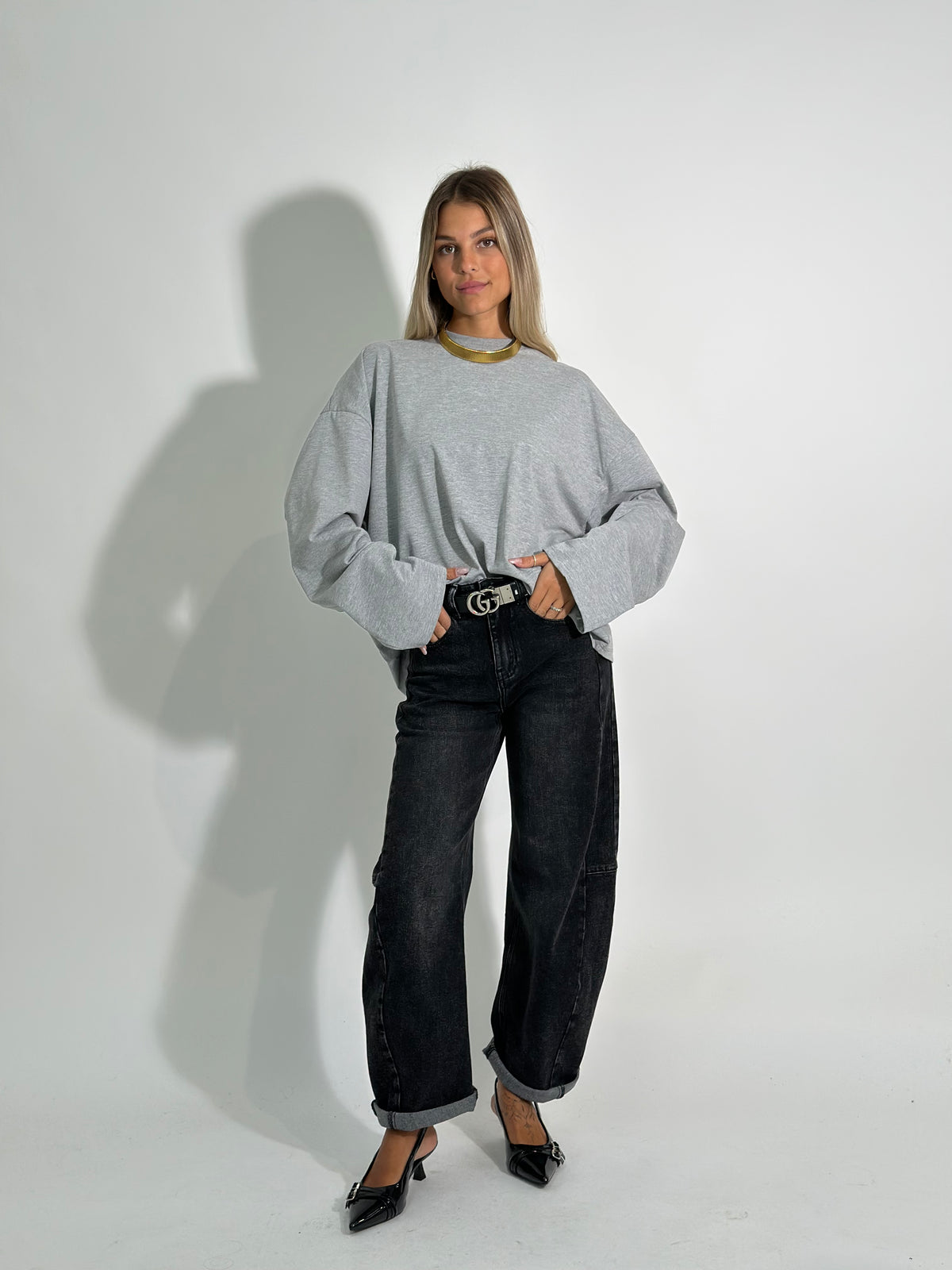 Jeans barrel 9278 BLACK