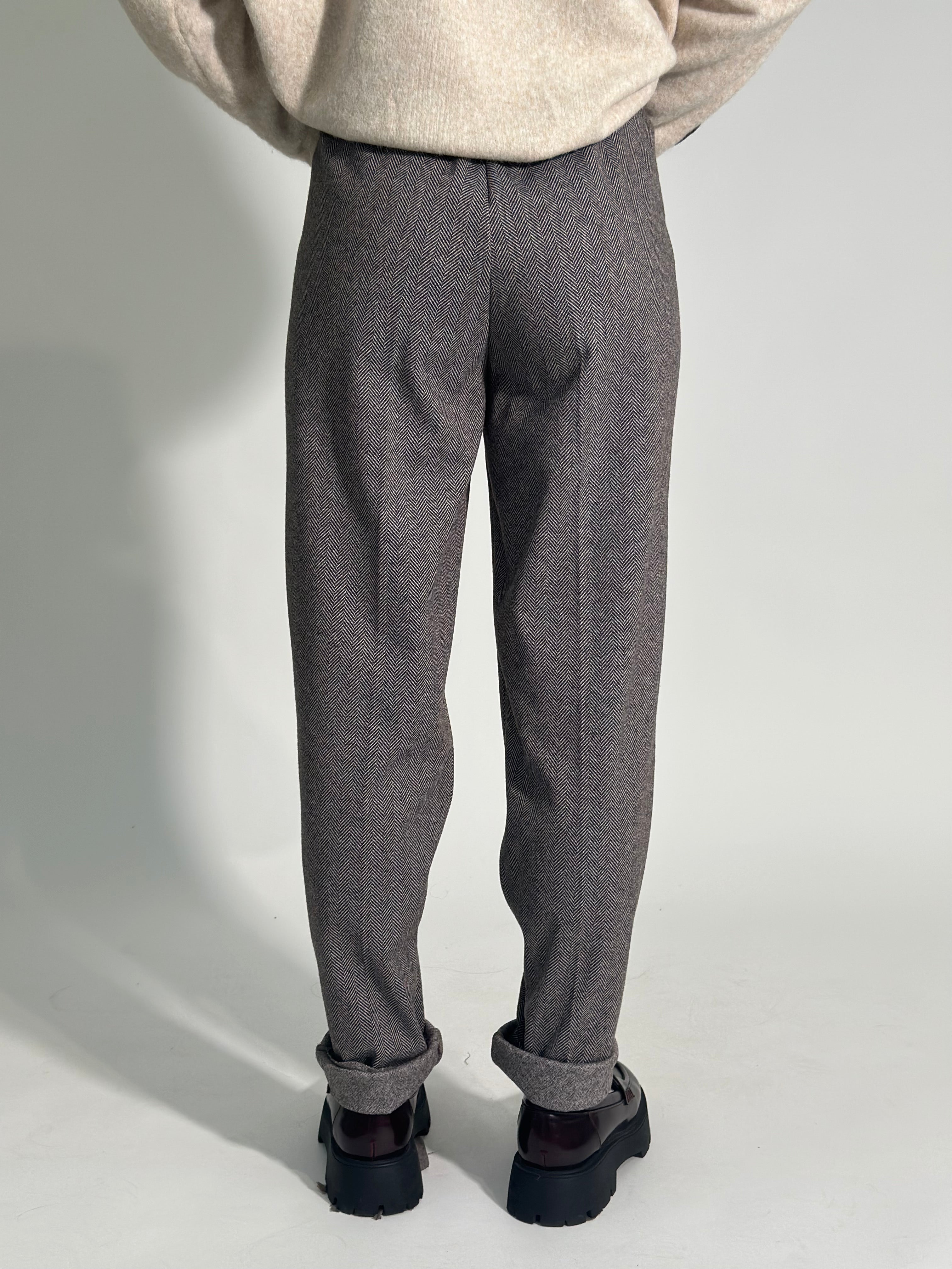 Pantalone spigato comfort 21671