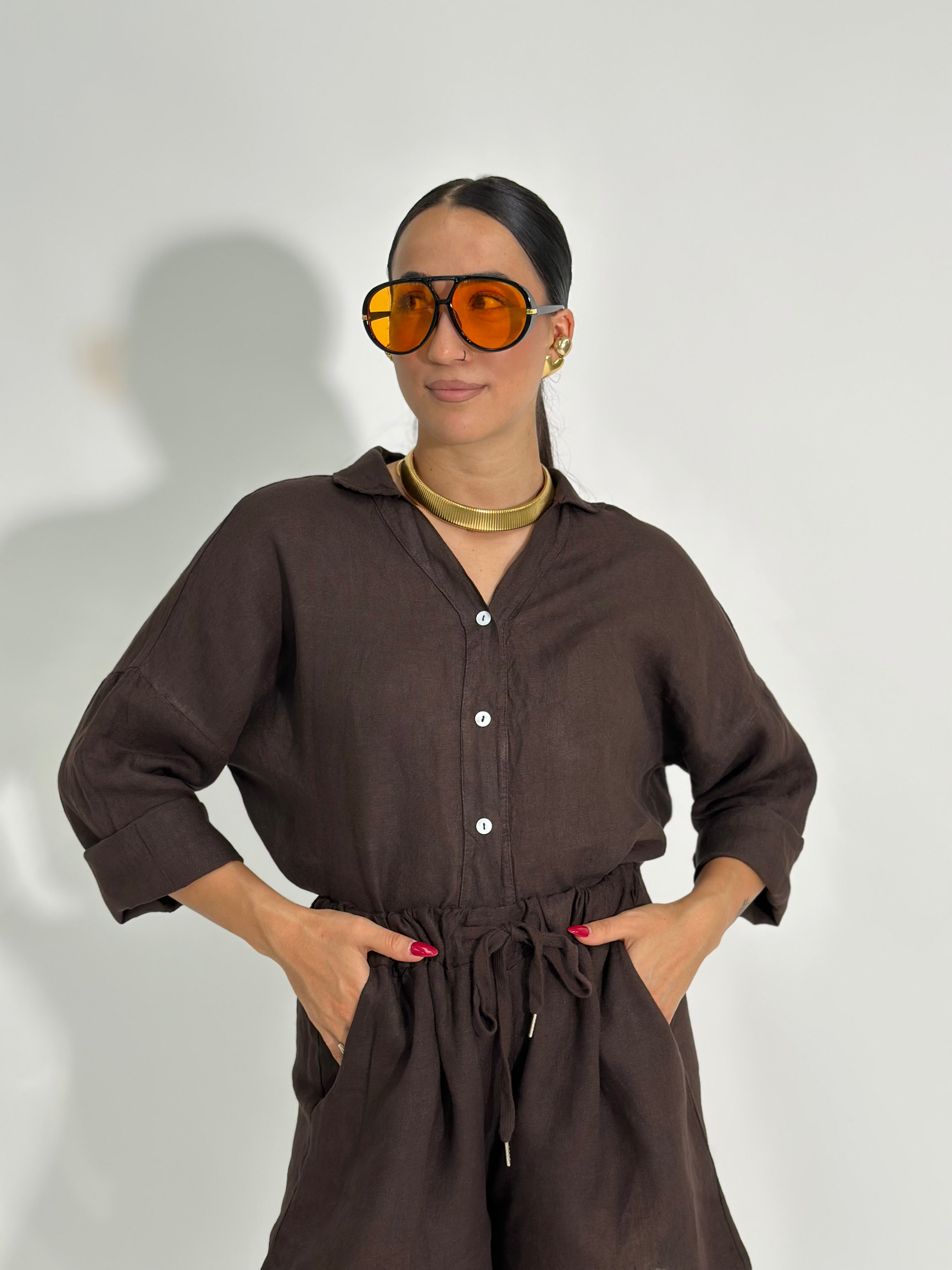Camicia lino over 89303