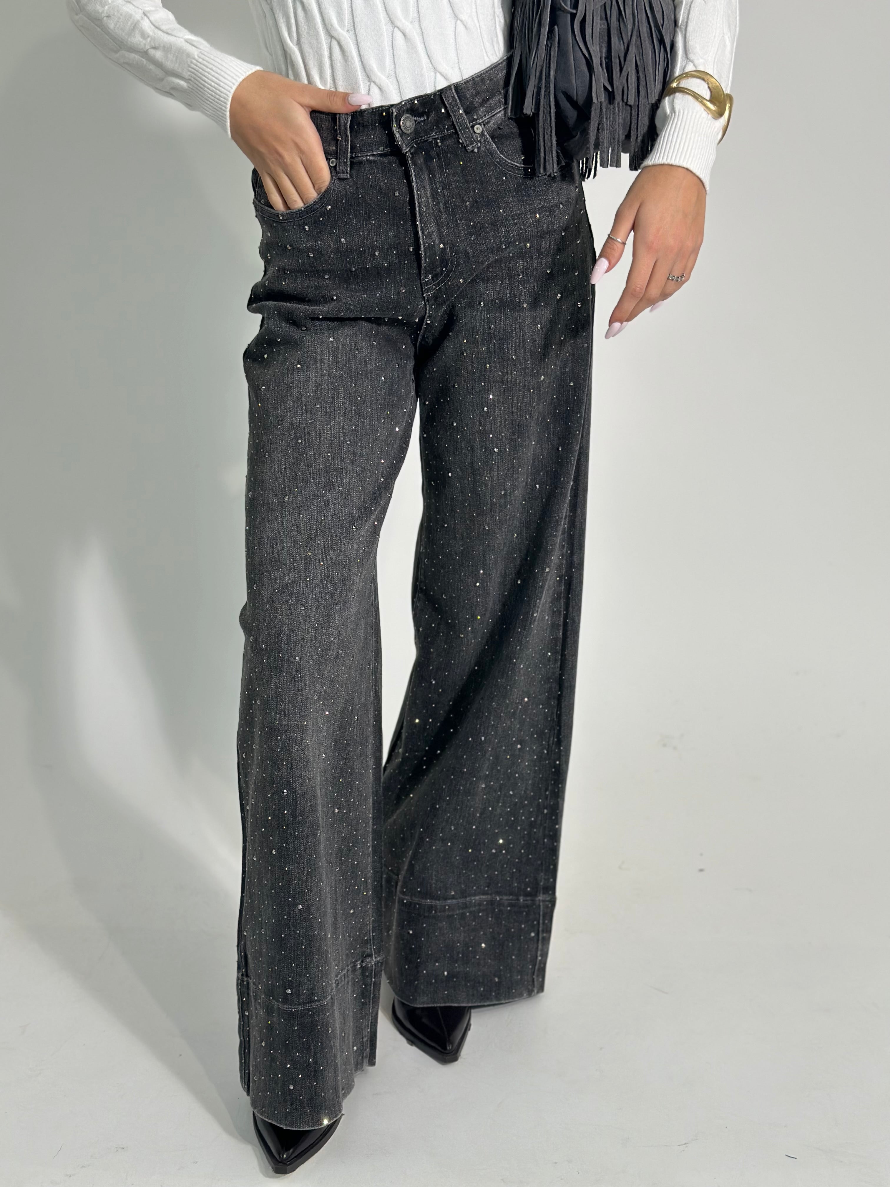 Jeans strass JK8143