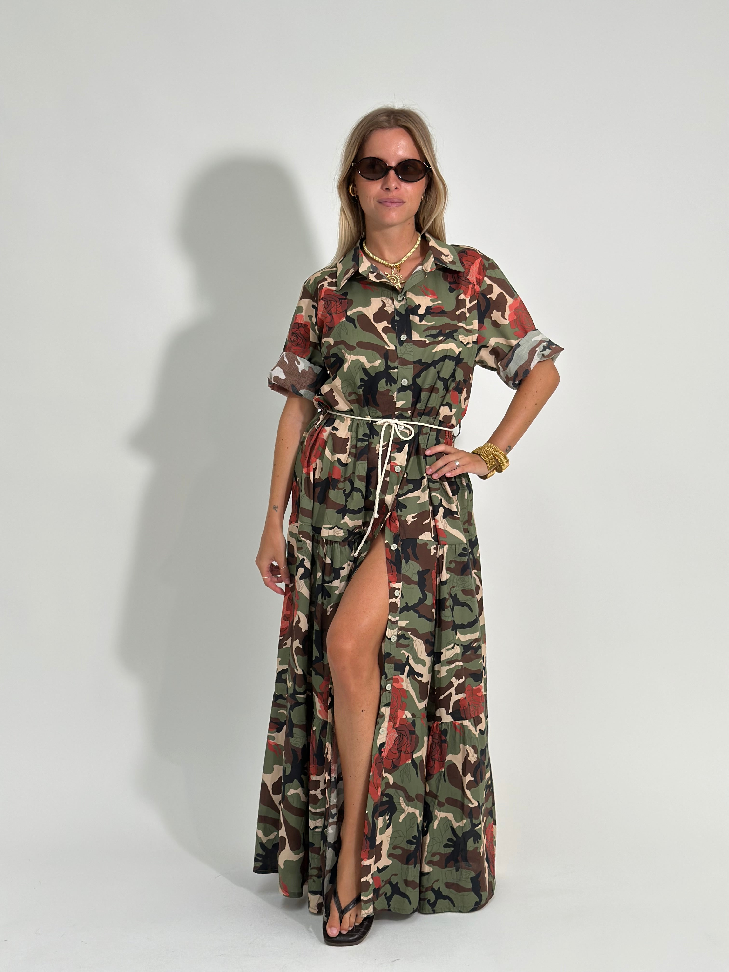 Abito chemisier 1641 CAMOUFLAGE
