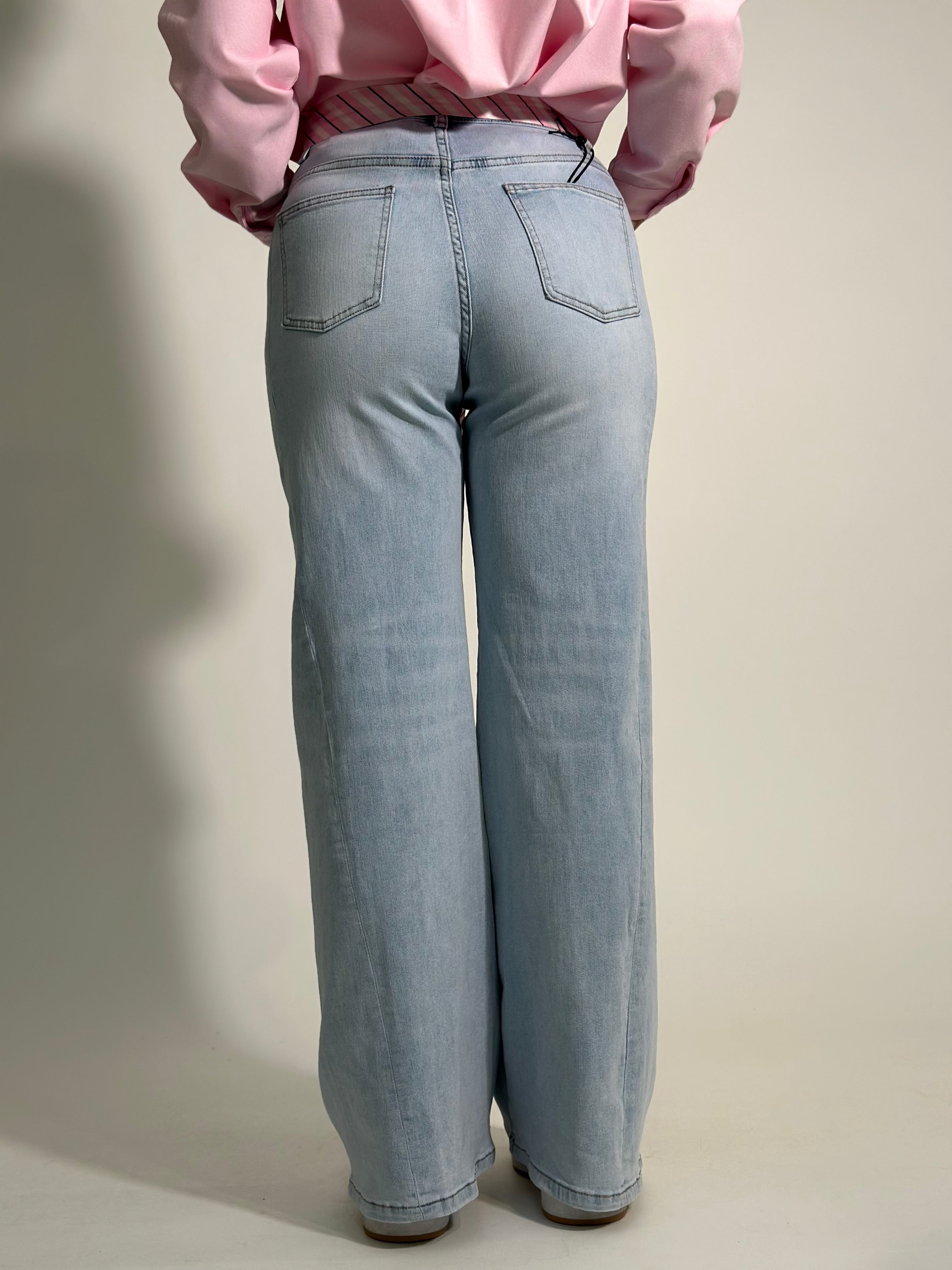 Jeans palazzo 9211 CIELO