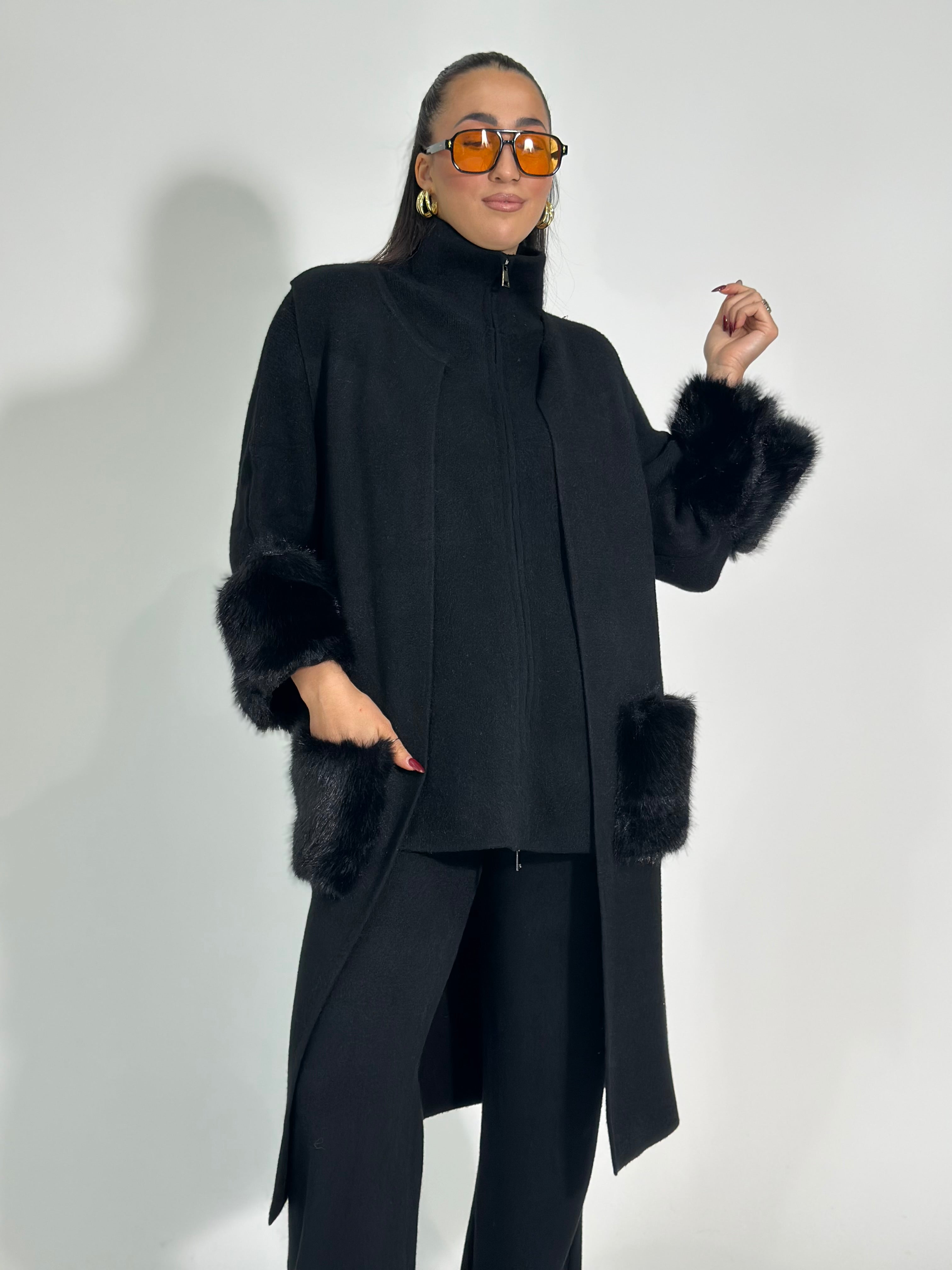 Gilet tasche C689 NERO