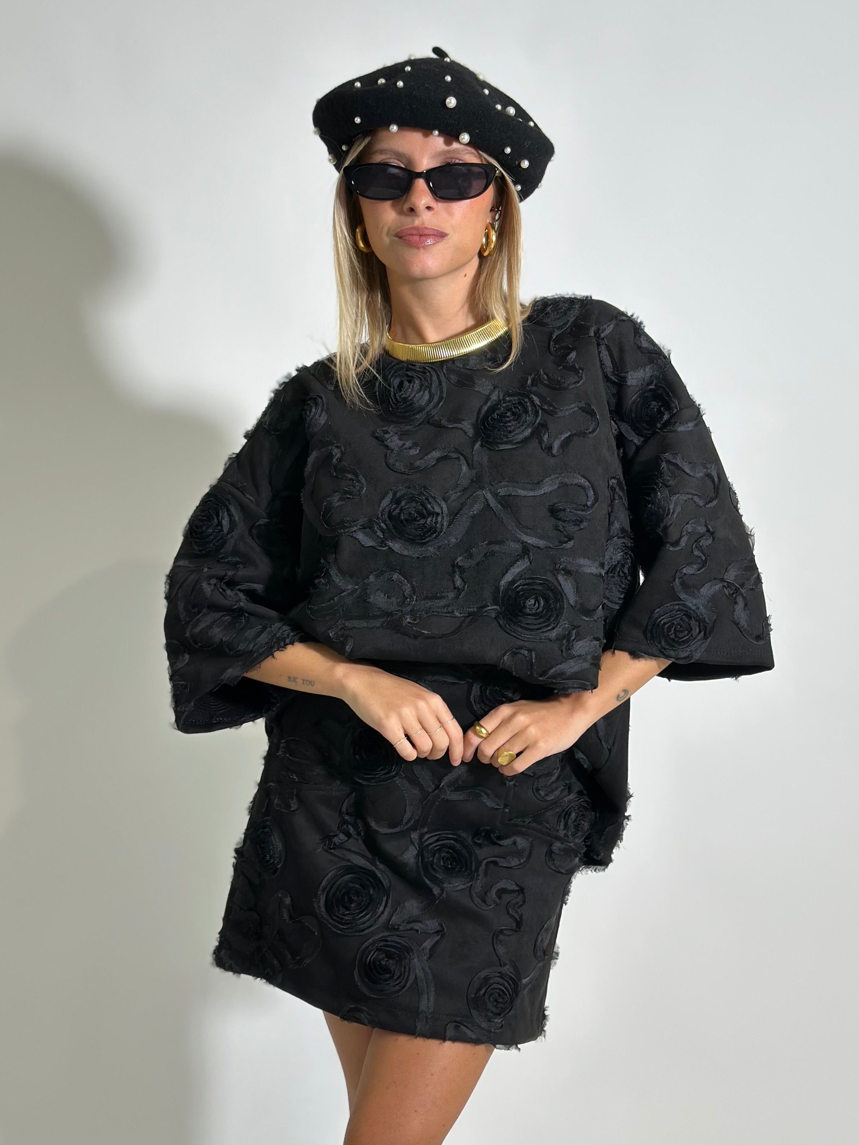 Maglia rose L5126 NERO