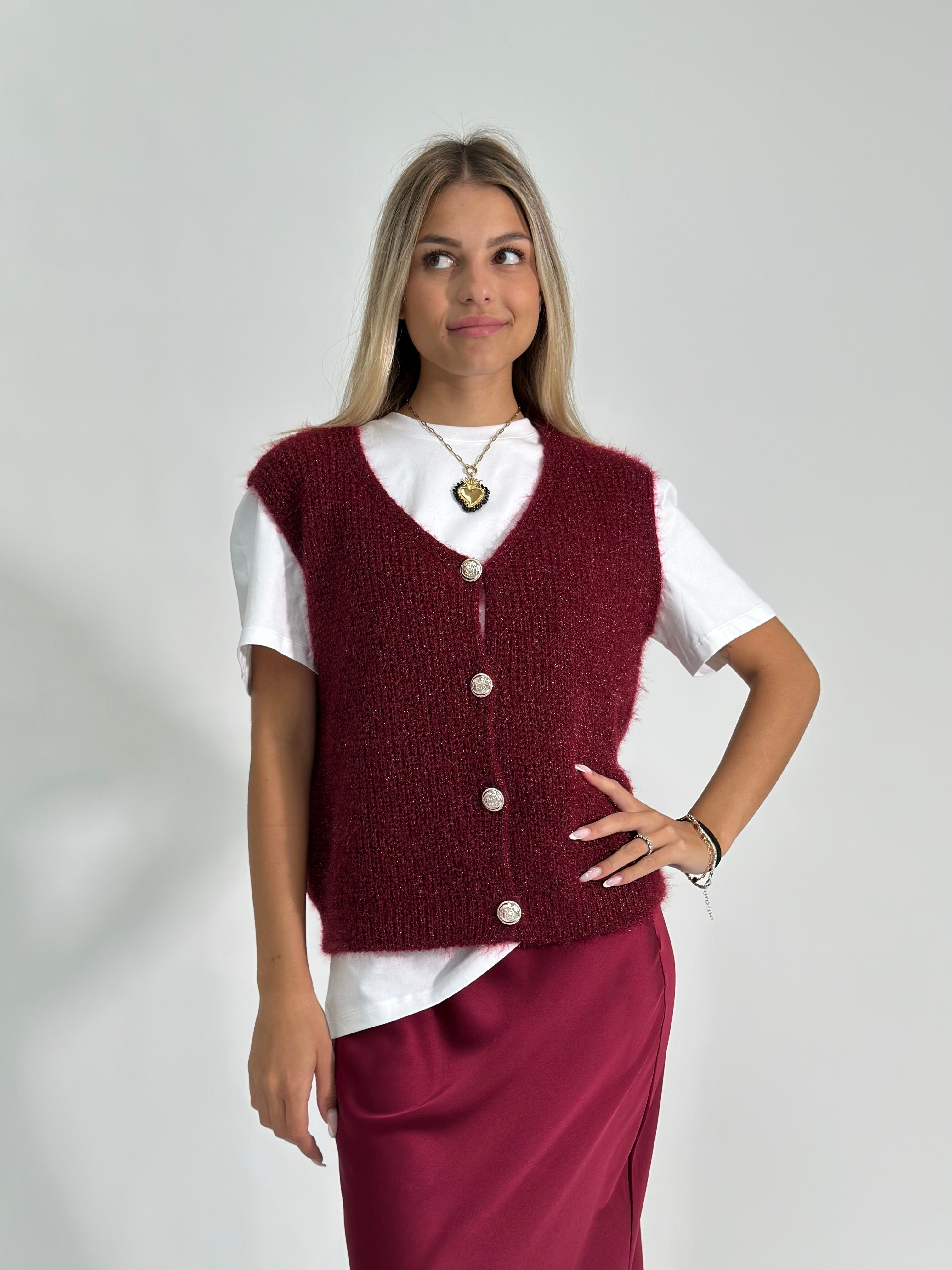 Gilet 8889 BURGUNDY