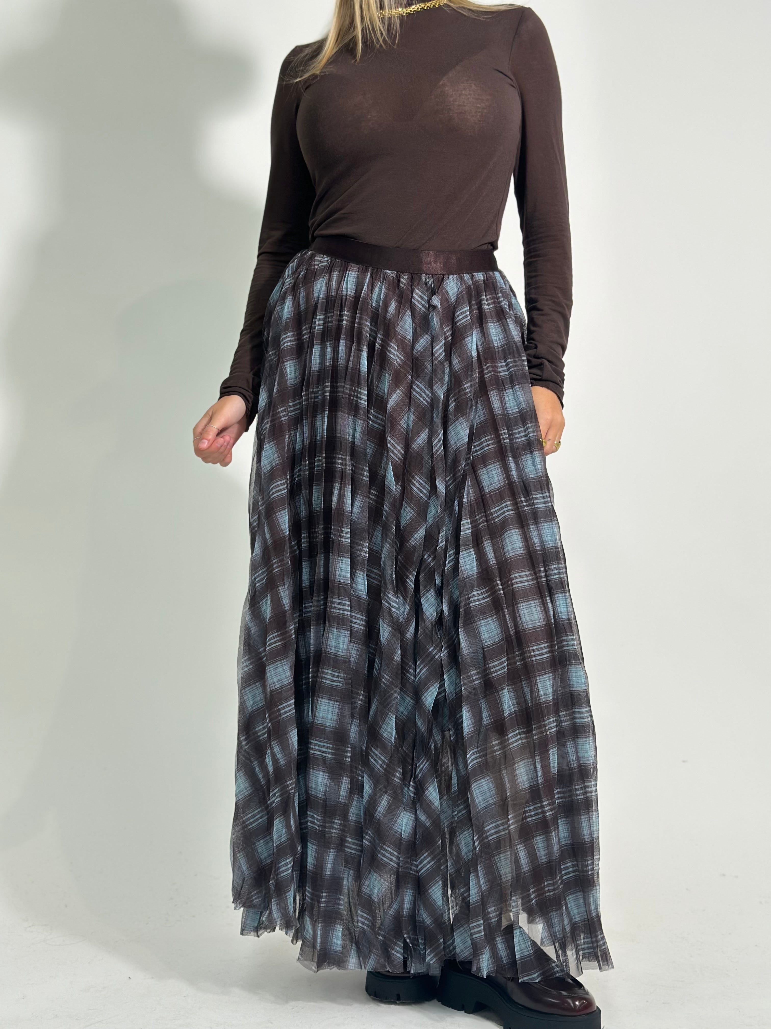 Gonna tulle 8821 MORO-AZZURRO