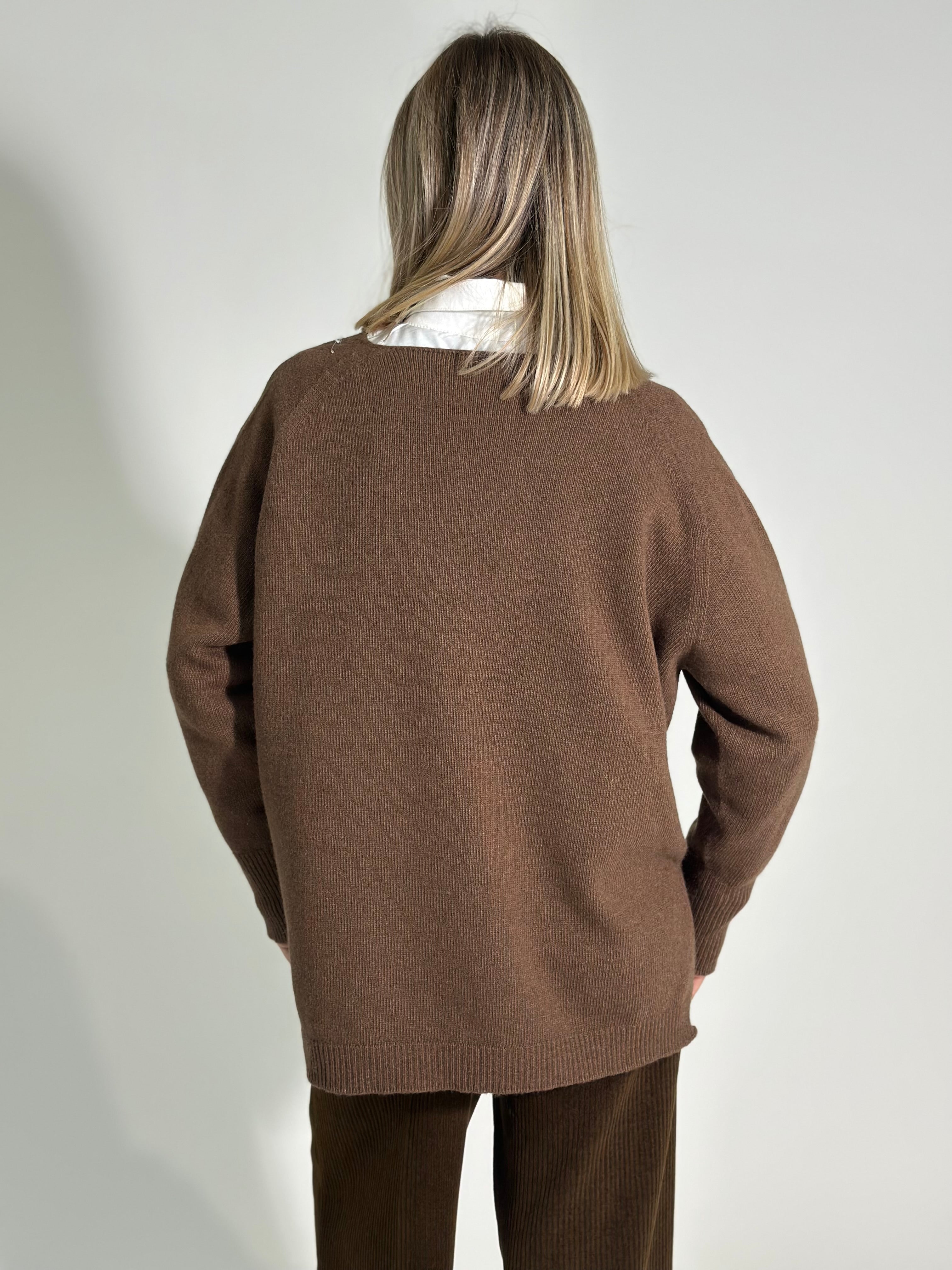 Maglia V cashmere blend 6617 3+1 OMAGGIO