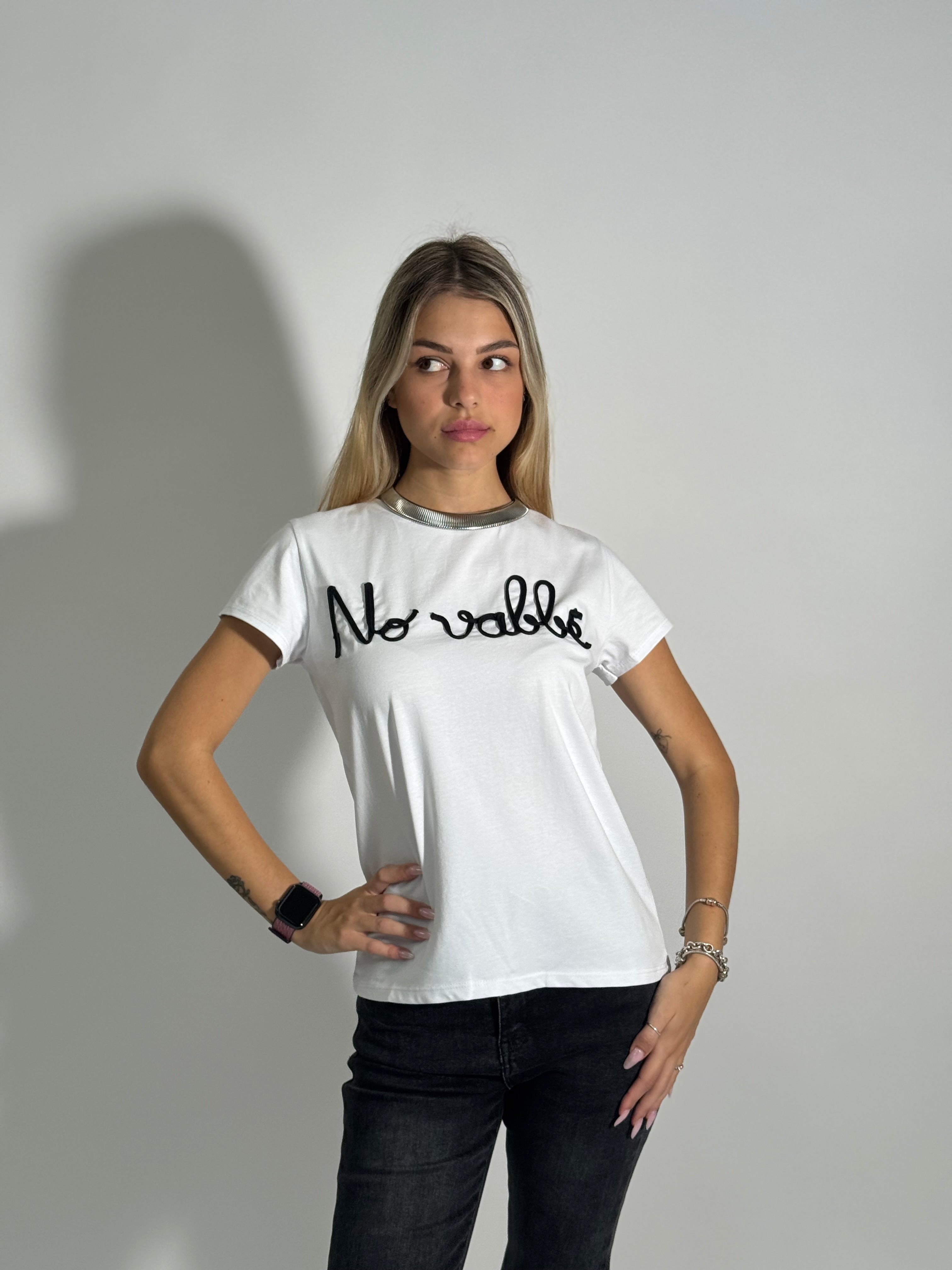 T-shirt No Vabbè 24022 NERO