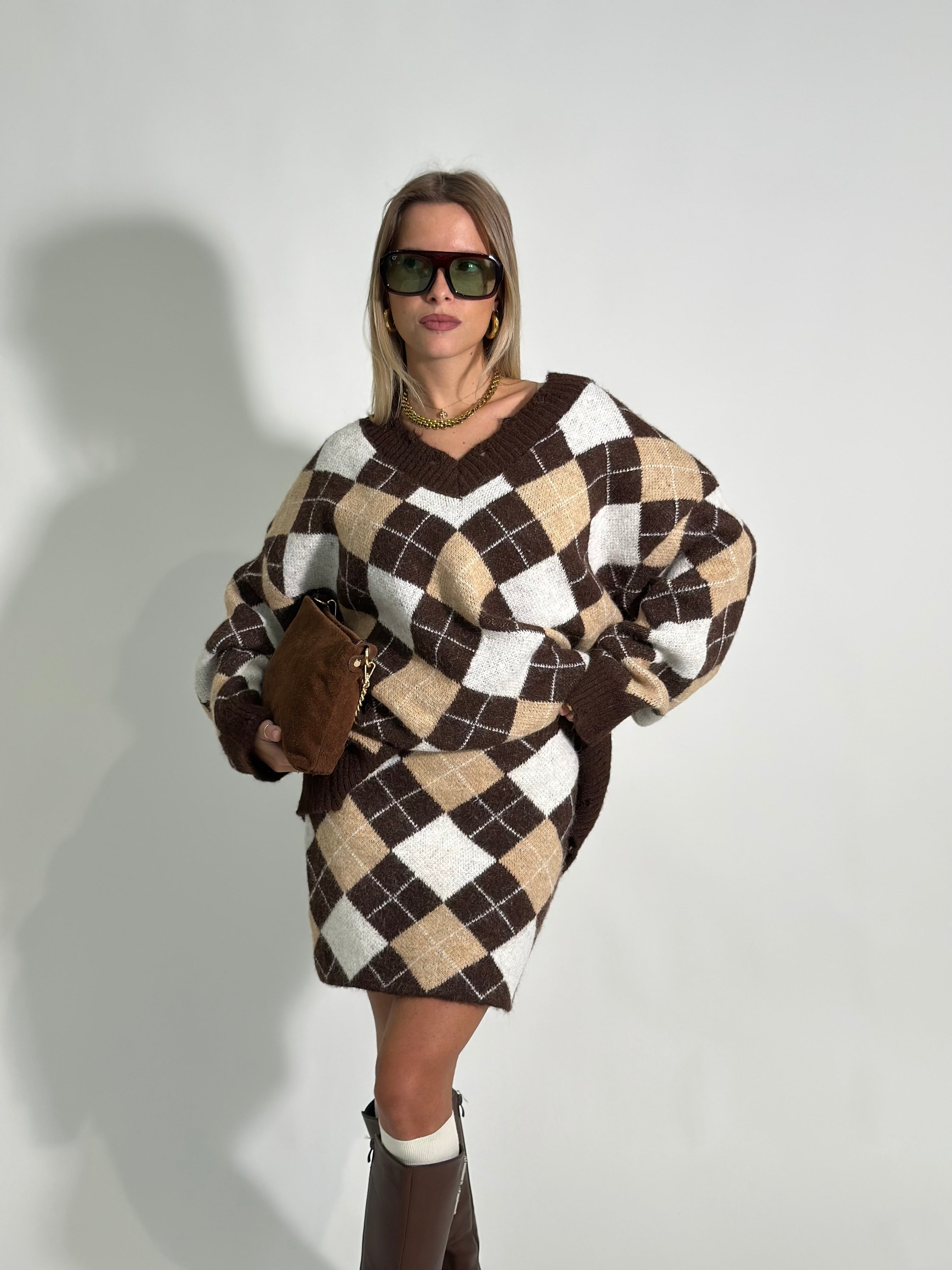 Completo rombi 2595 MORO