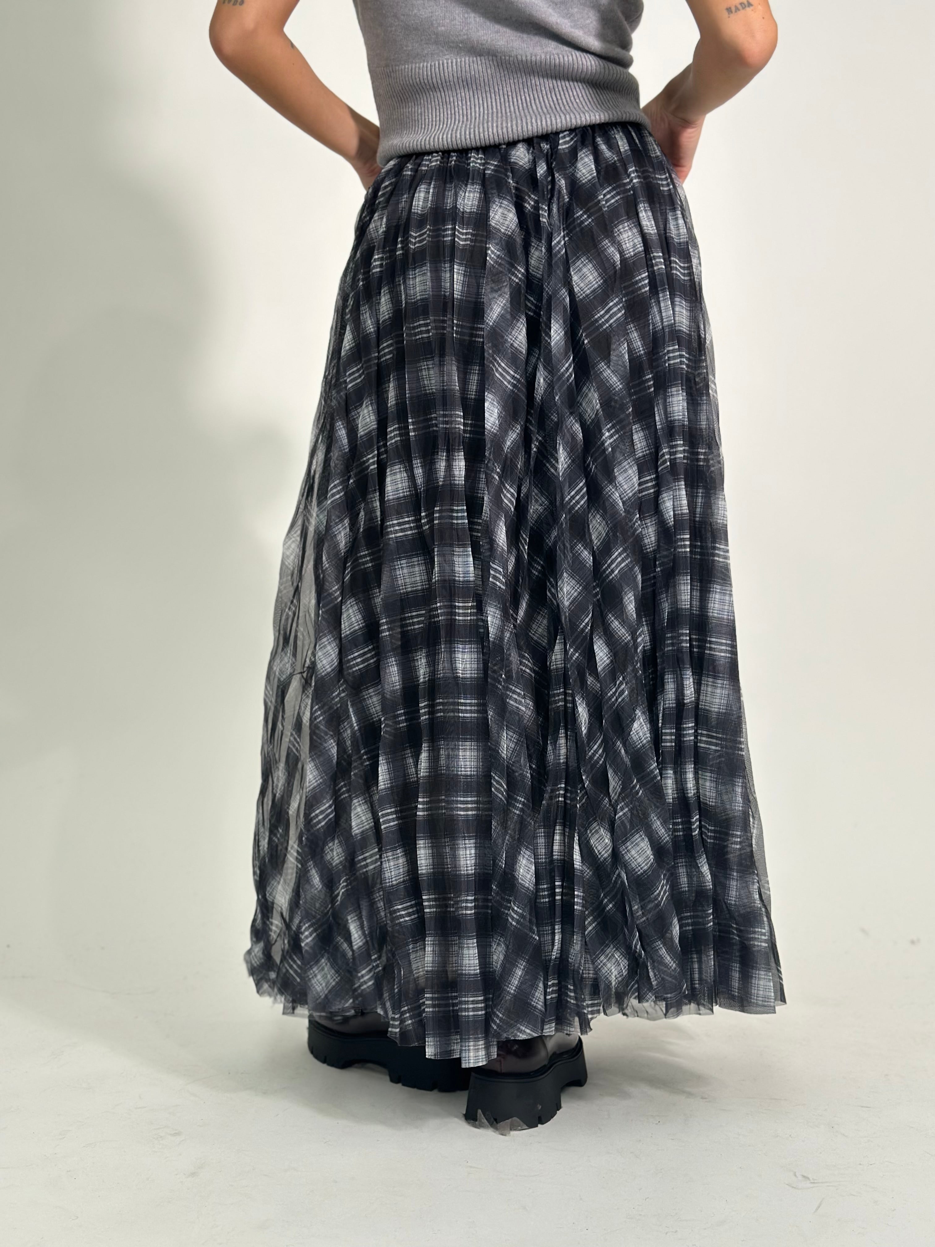 Gonna tulle 8821 NERO-BIANCO