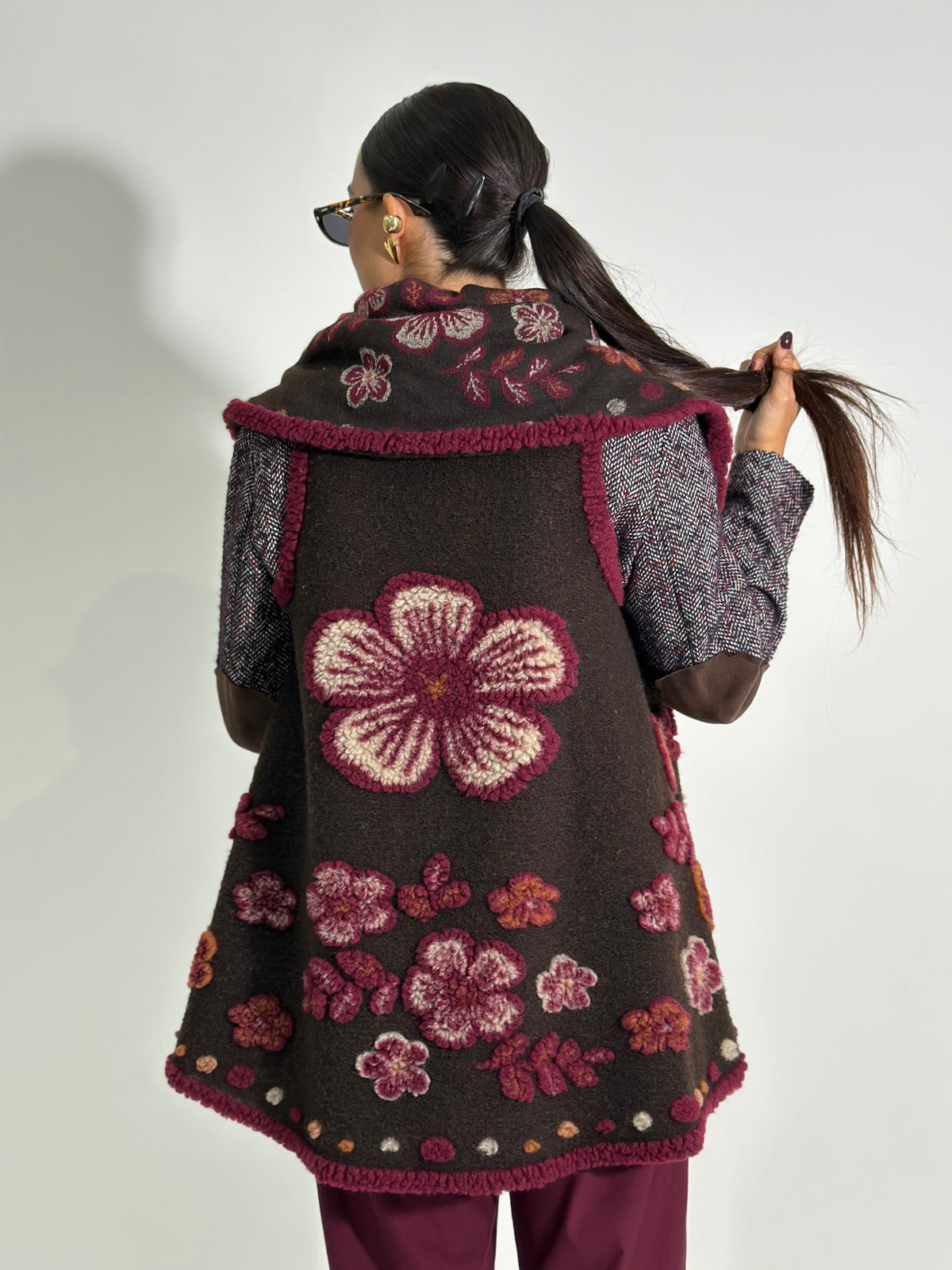 Giacca poncho 67041 MORO