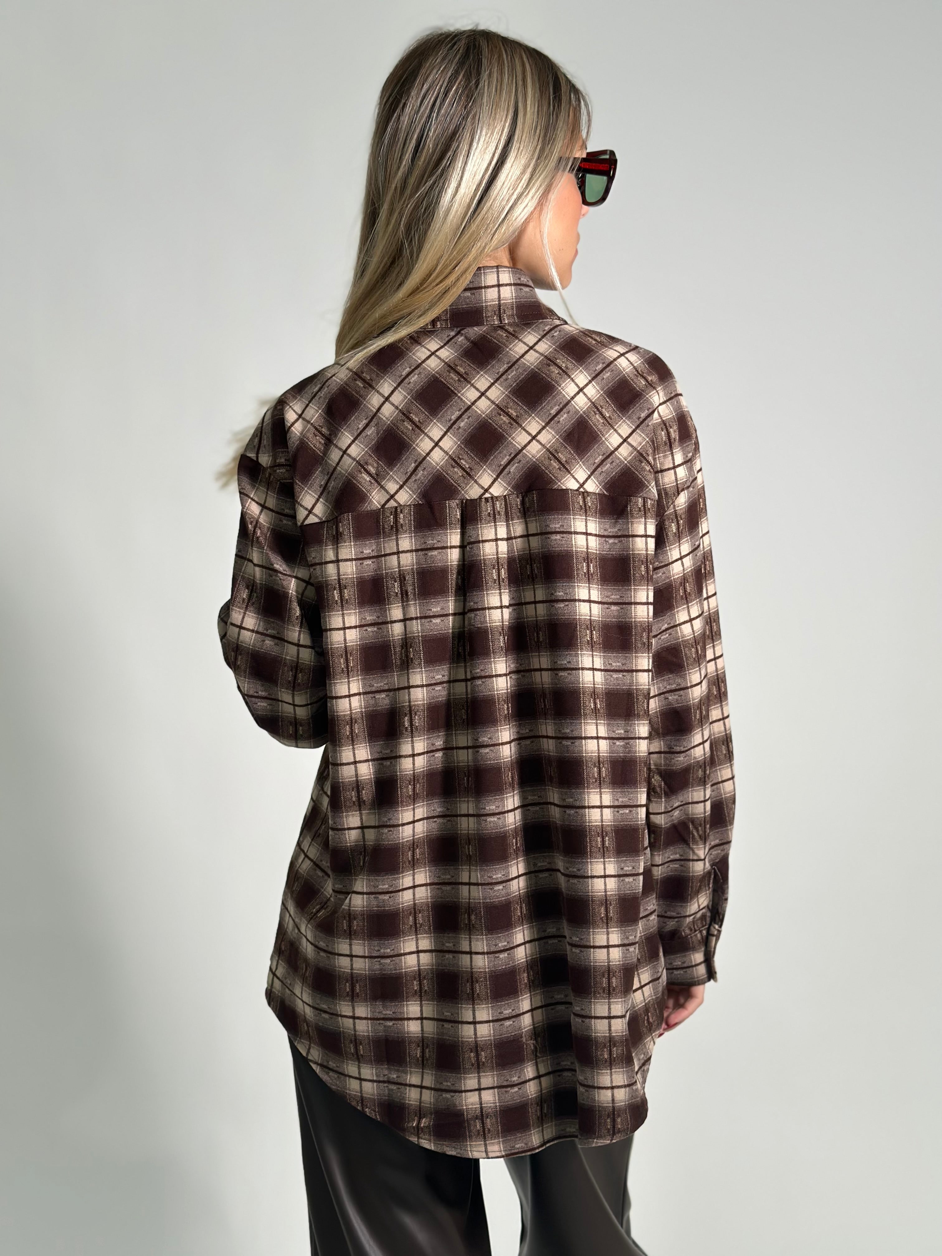 Camicia collo cristalli 2531 MORO