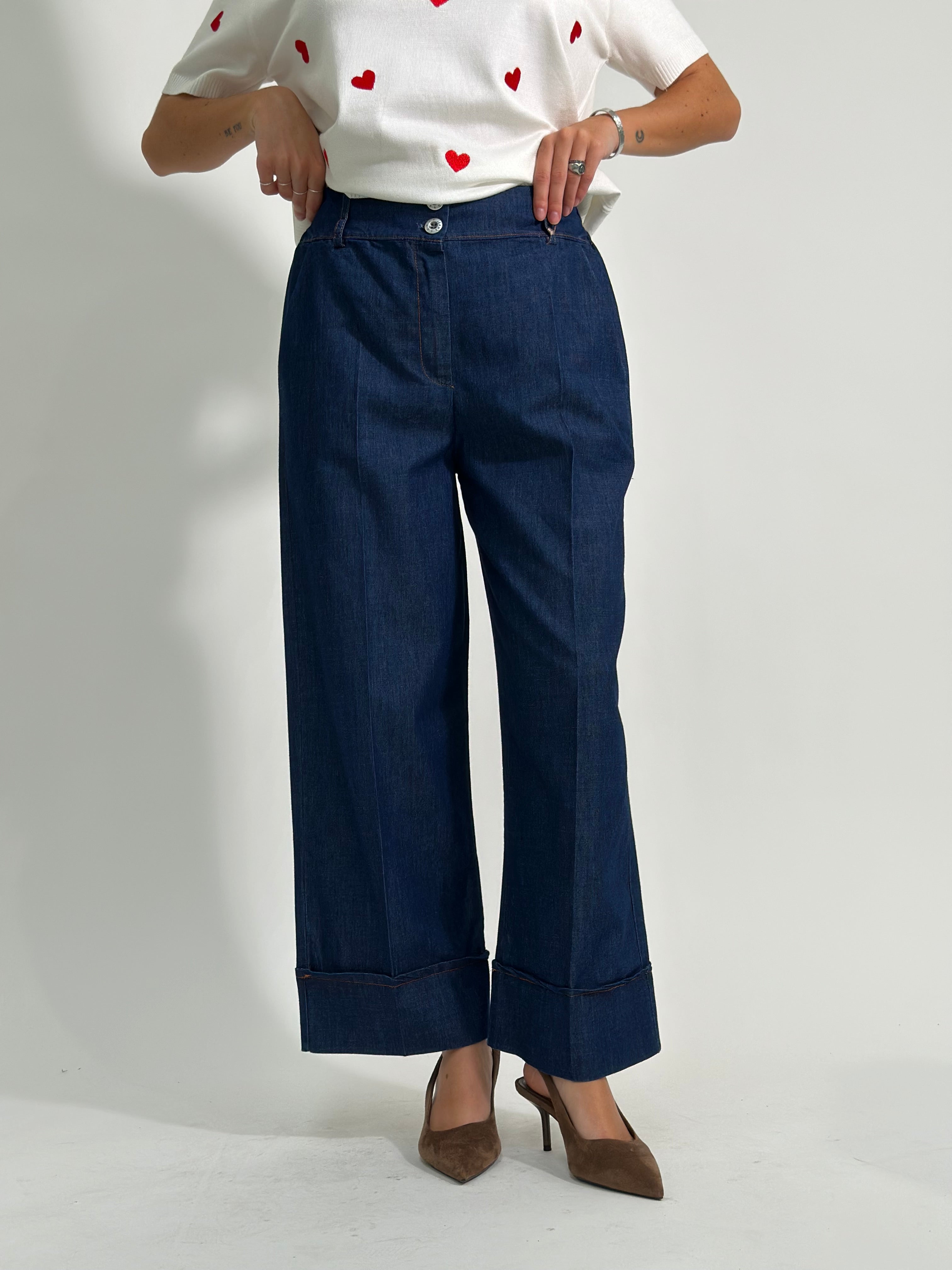 Pantalone Chambray corto 82427