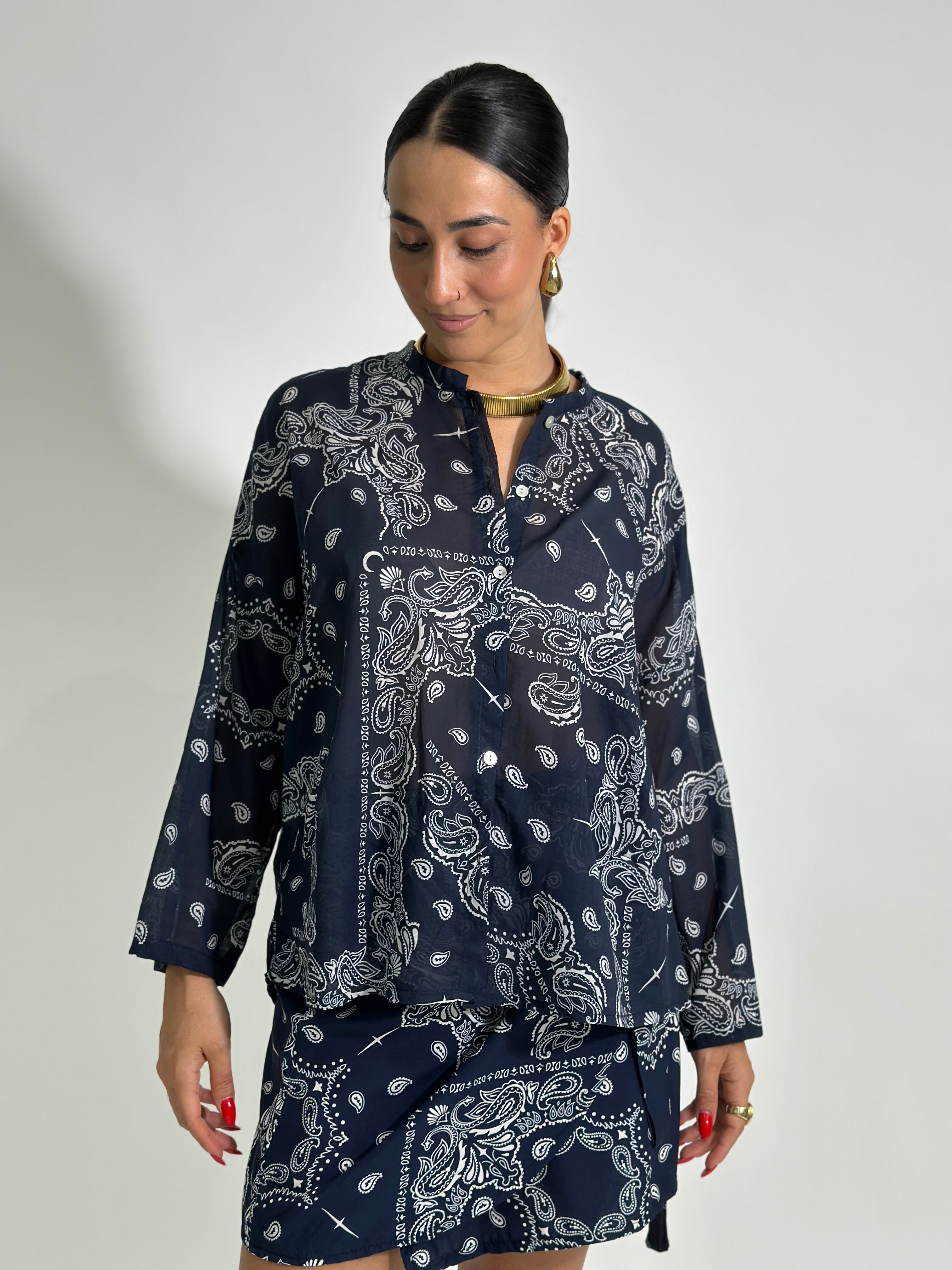 Camicia Bandana 21504 BLU