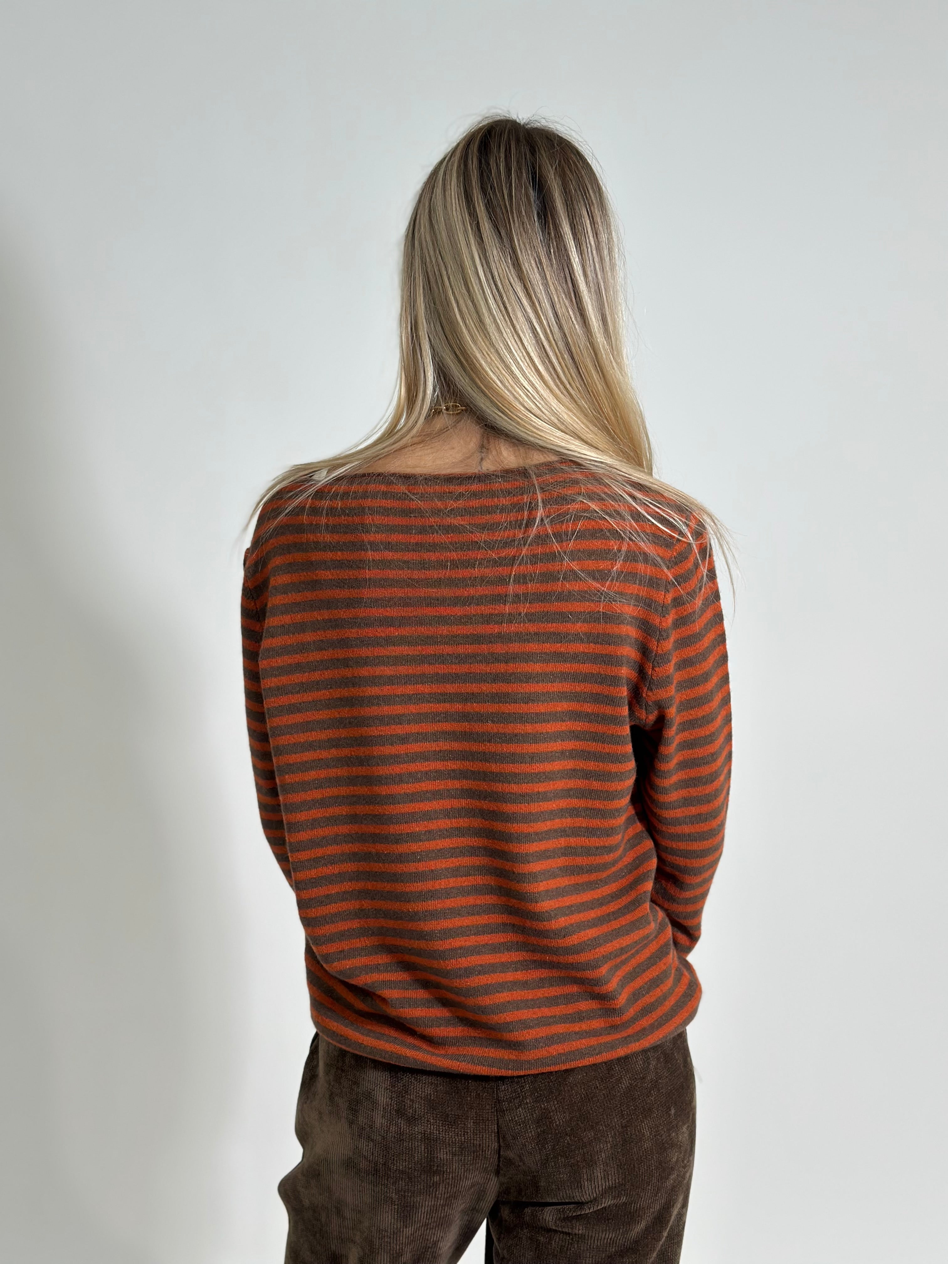 Maglia cashmere blend 6631 ARANCIO