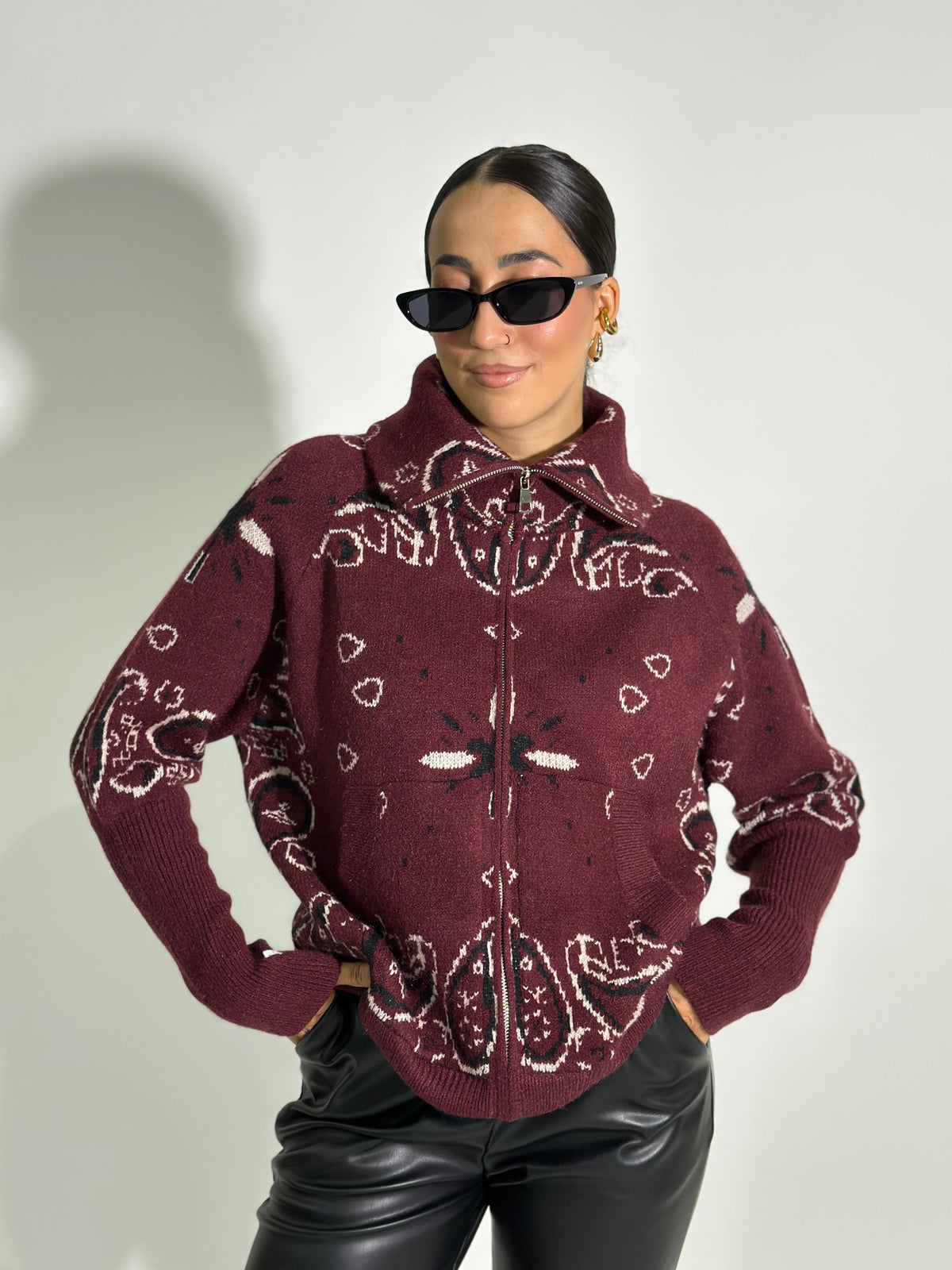 Giacca zip bandana 5554