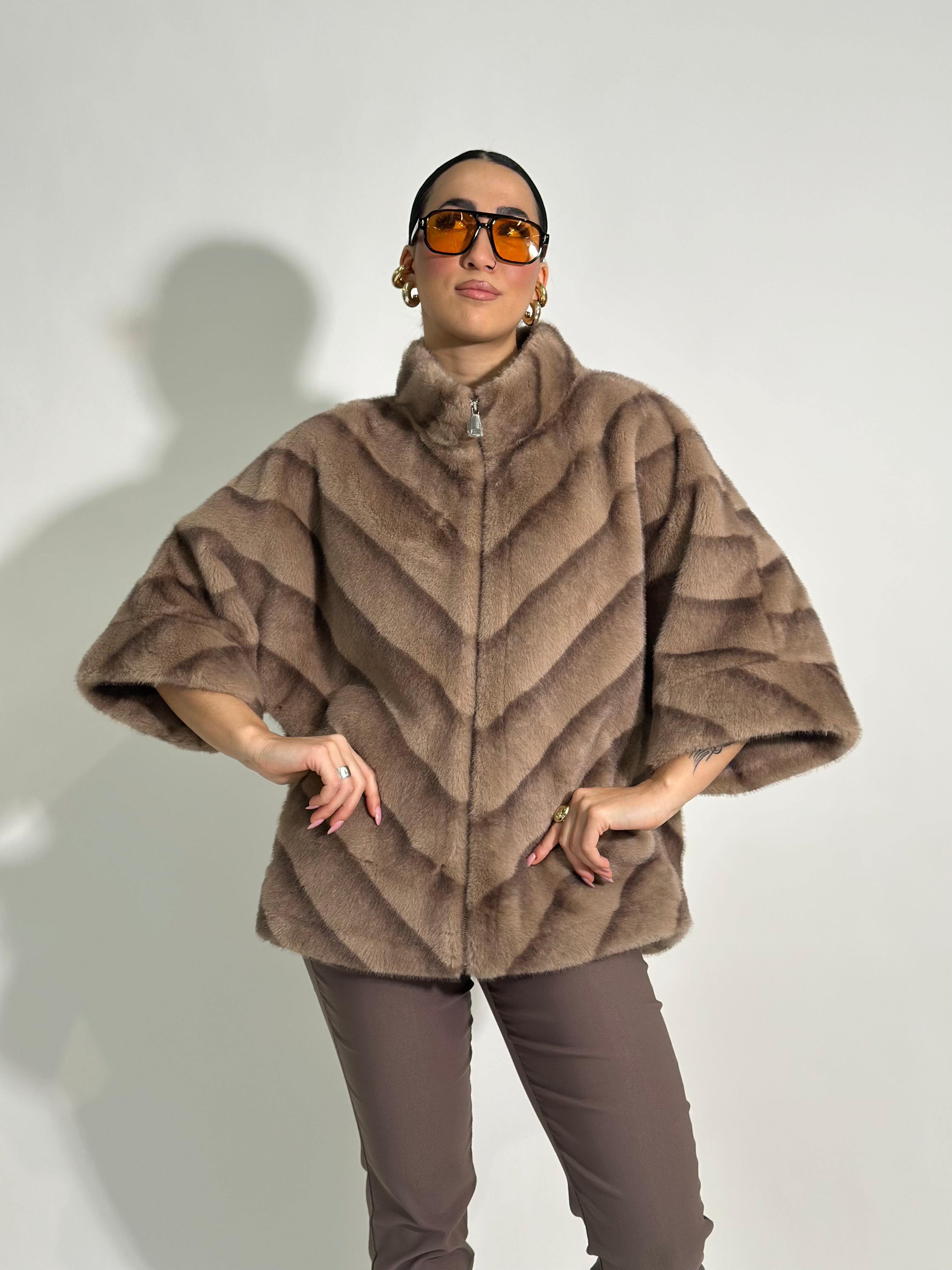 Pelliccia maniche 3/4 MF15