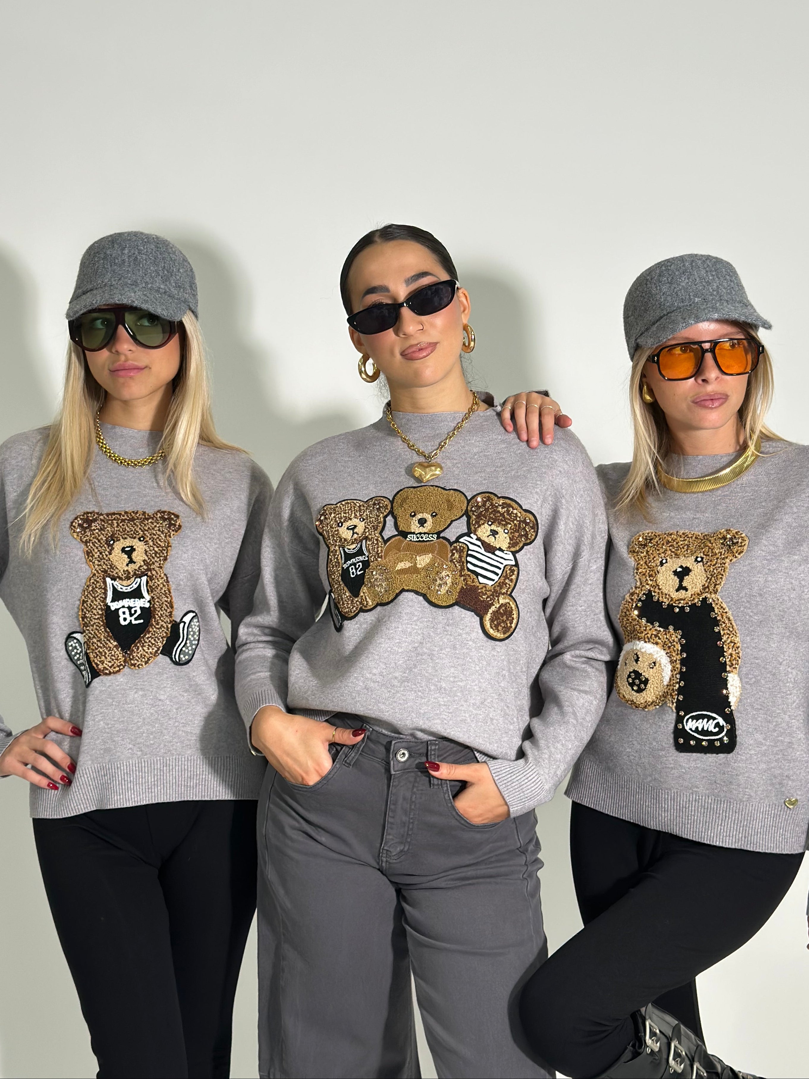 Maglia teddy sciarpa 8089