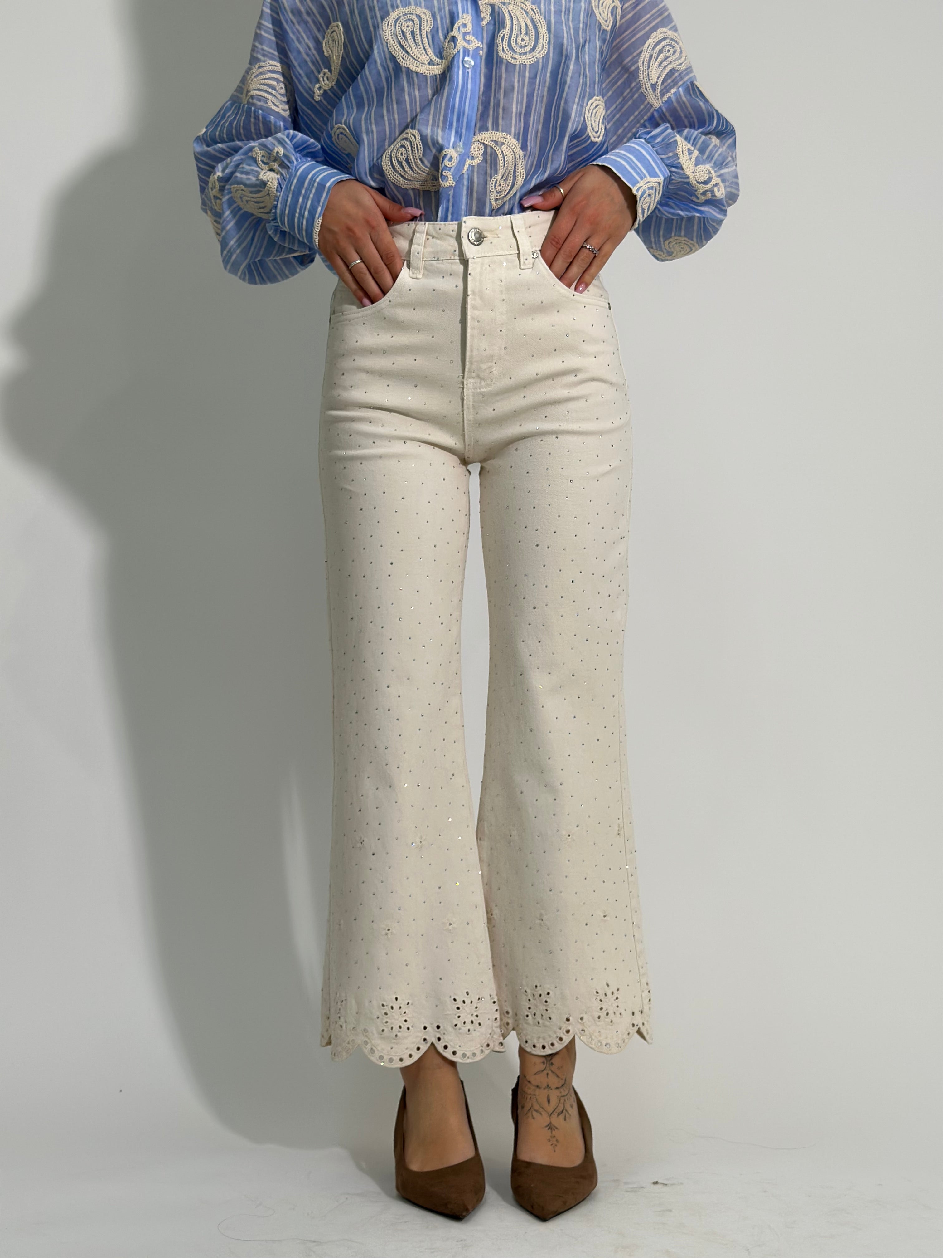 Jeans strass sangallo 5386-38
