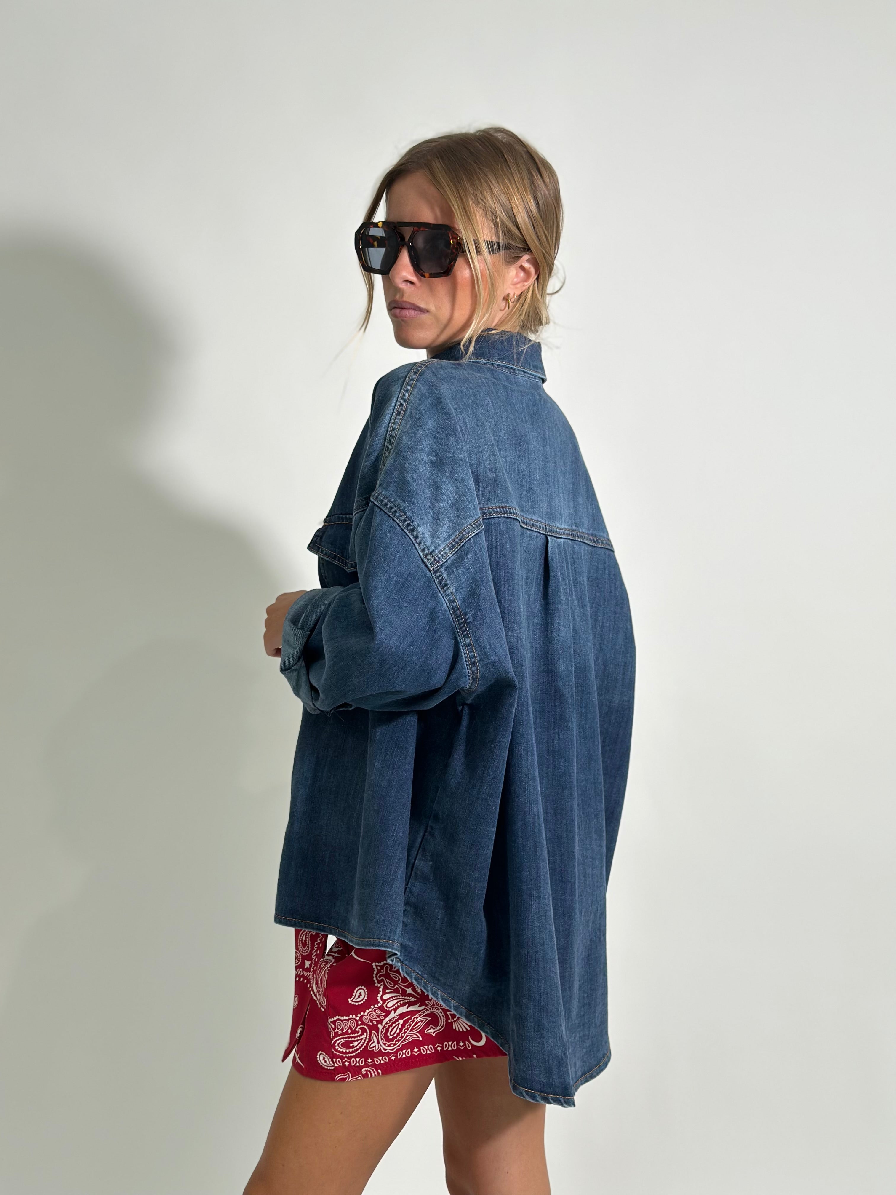 Camicia denim over 536