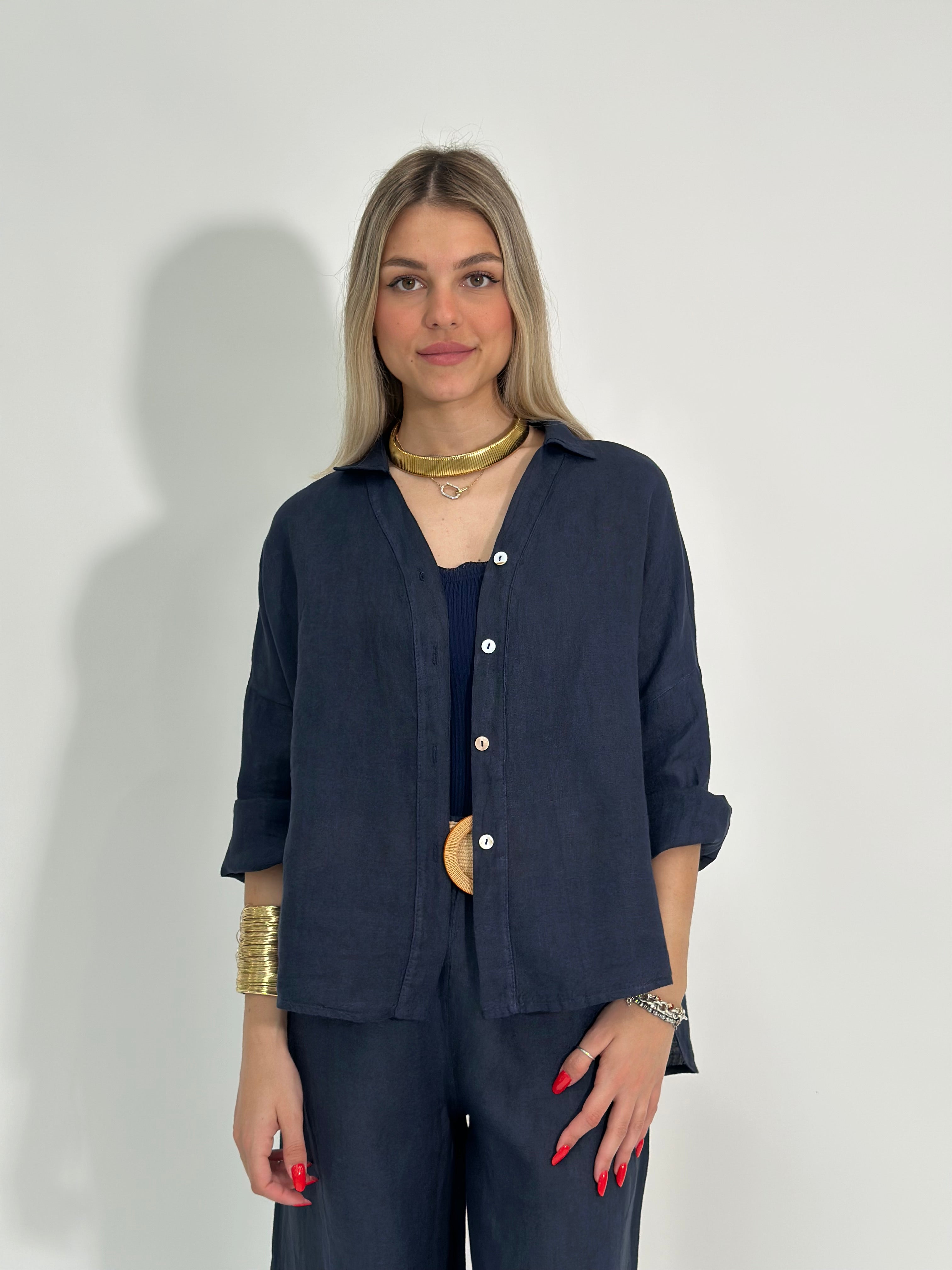 Camicia lino over 89303