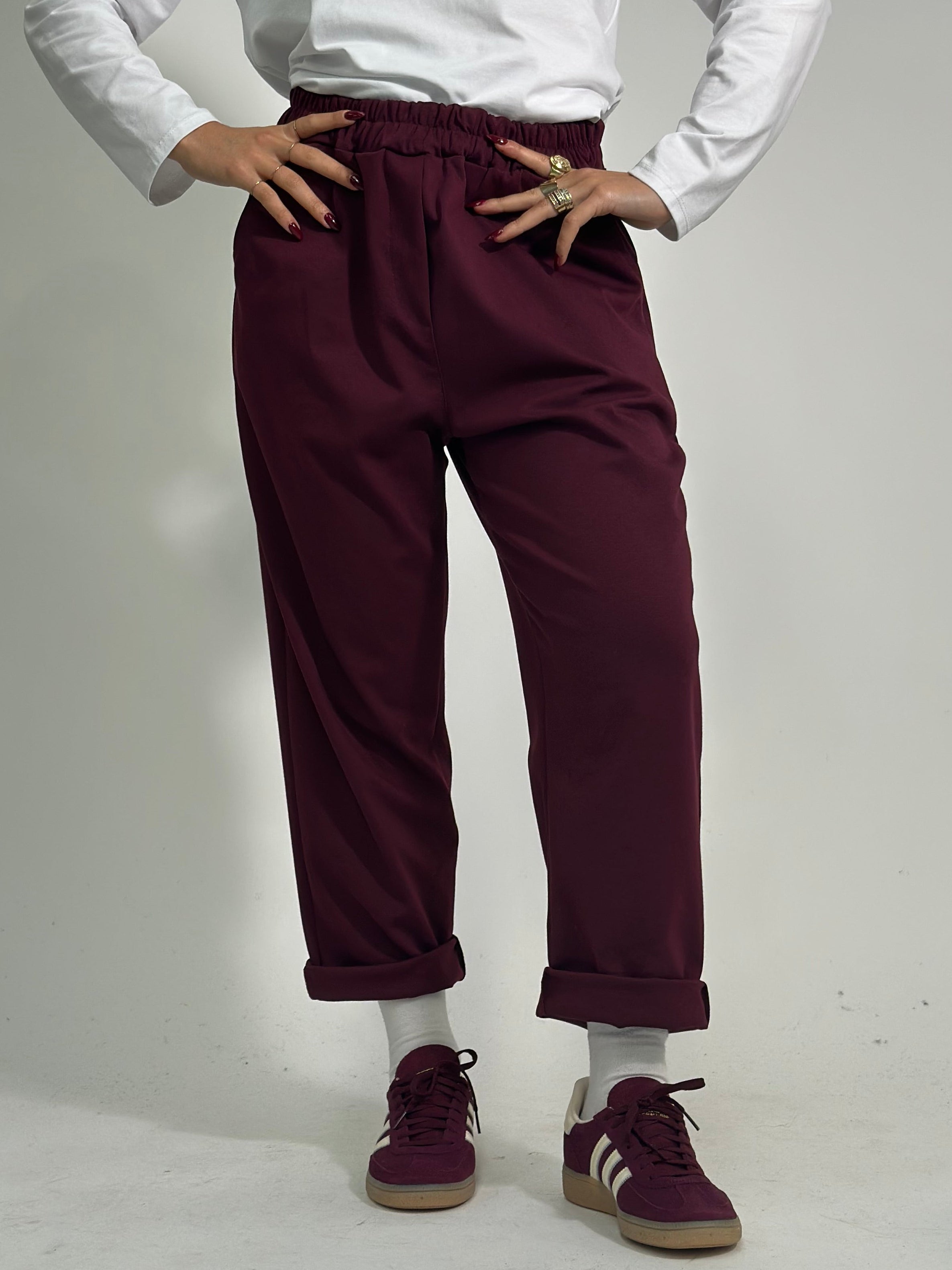 Pantalone confort 9869 BURGUNDY