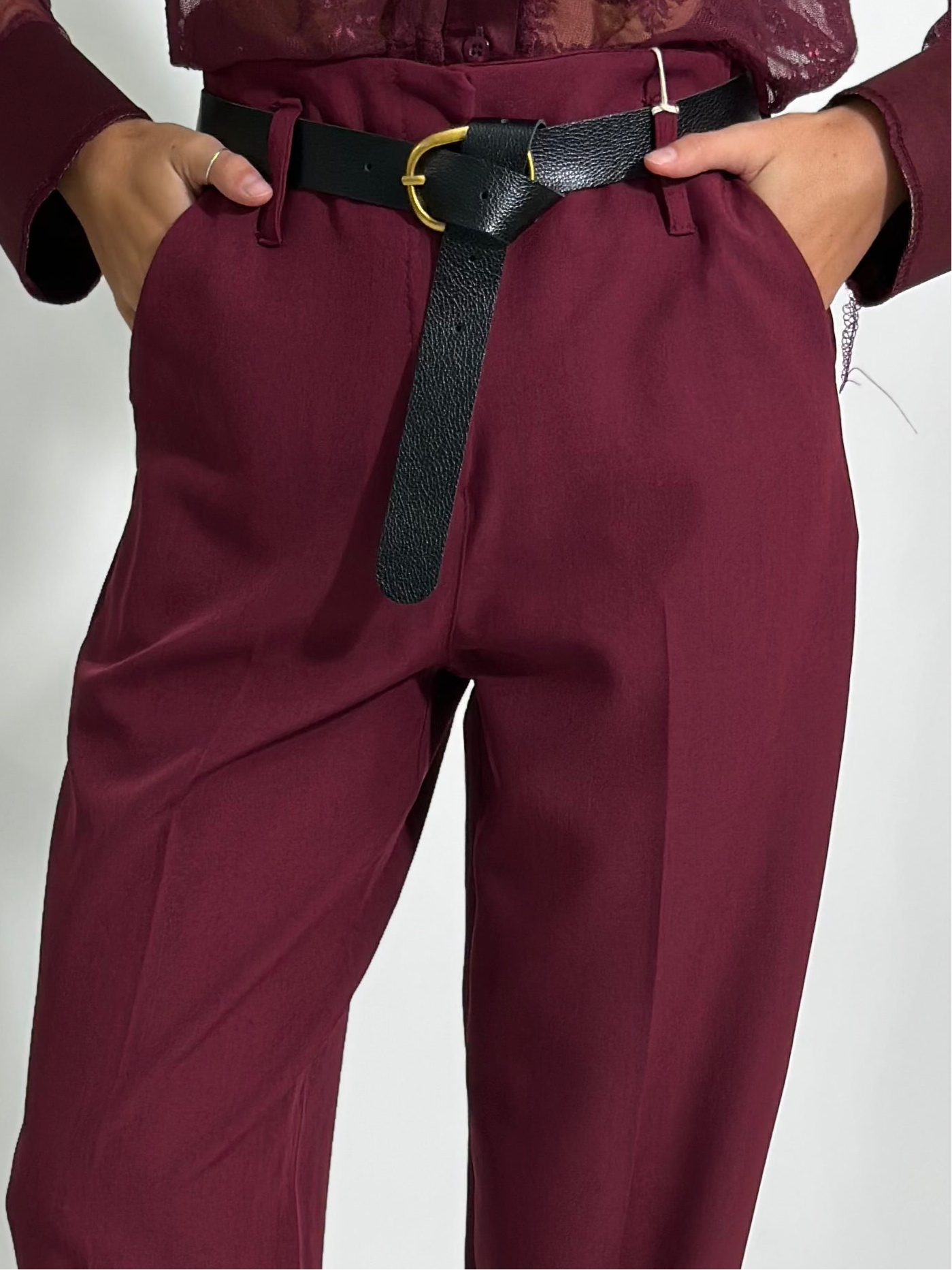Pantalone cintura 18185 BORDO'